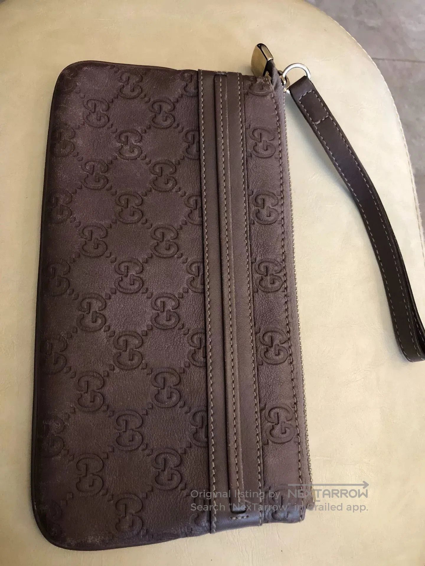 Gucci Gucci Leather Clutch Wristlet Bag. Size ONE SIZE - 4 Thumbnail