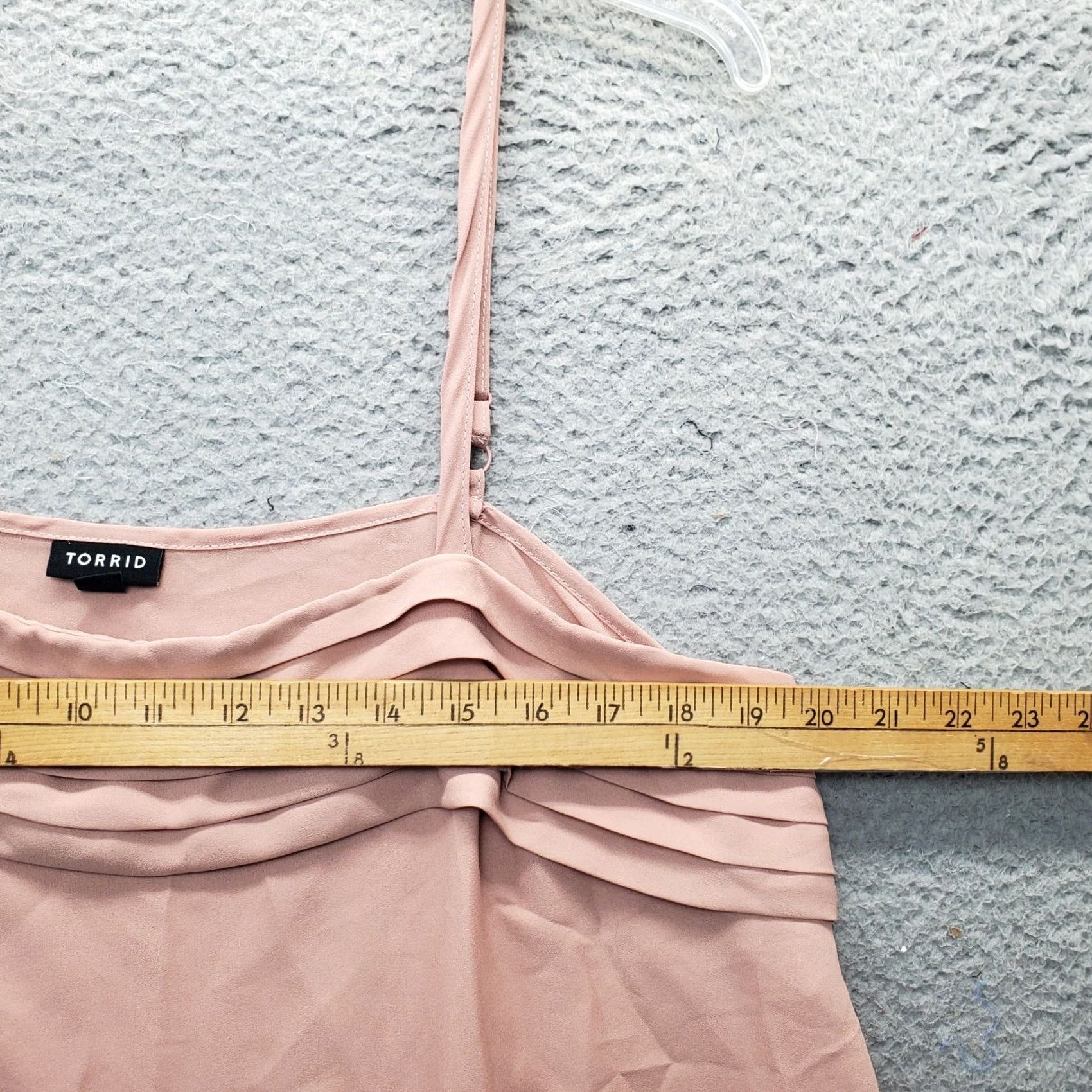 Torrid Torrid Womens Cami Top Pink Georgette Pleated 0 Size Spaghetti Strap Tank Casual Sleeveless Size XS / US 0-2 / IT 36-38 - 4 Thumbnail
