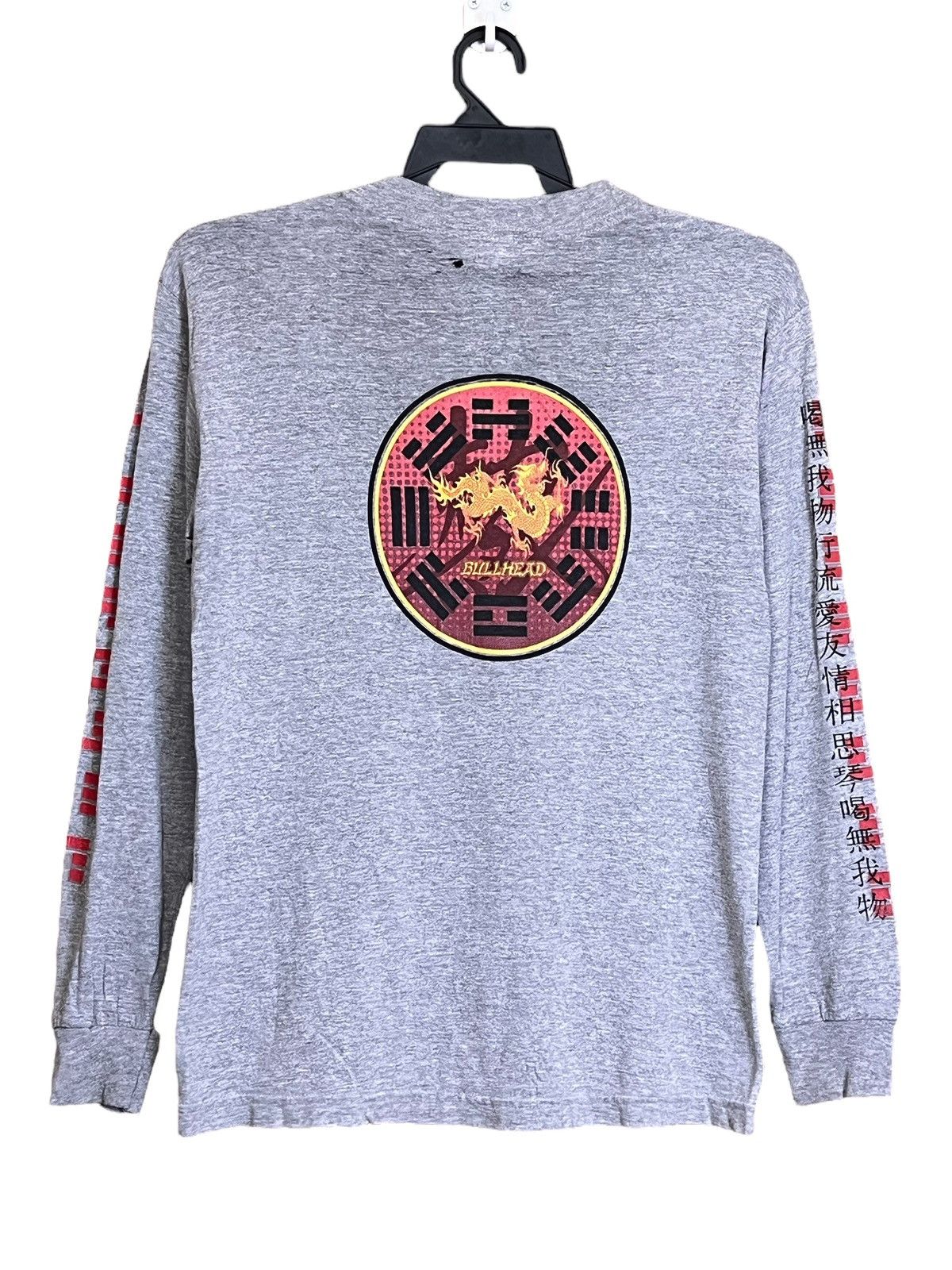 Bullhead Denim Co. Vintage BULLHEAD dragon thrashed & distressed l/s tee shirt Size US S / EU 44-46 / 1 - 3 Thumbnail