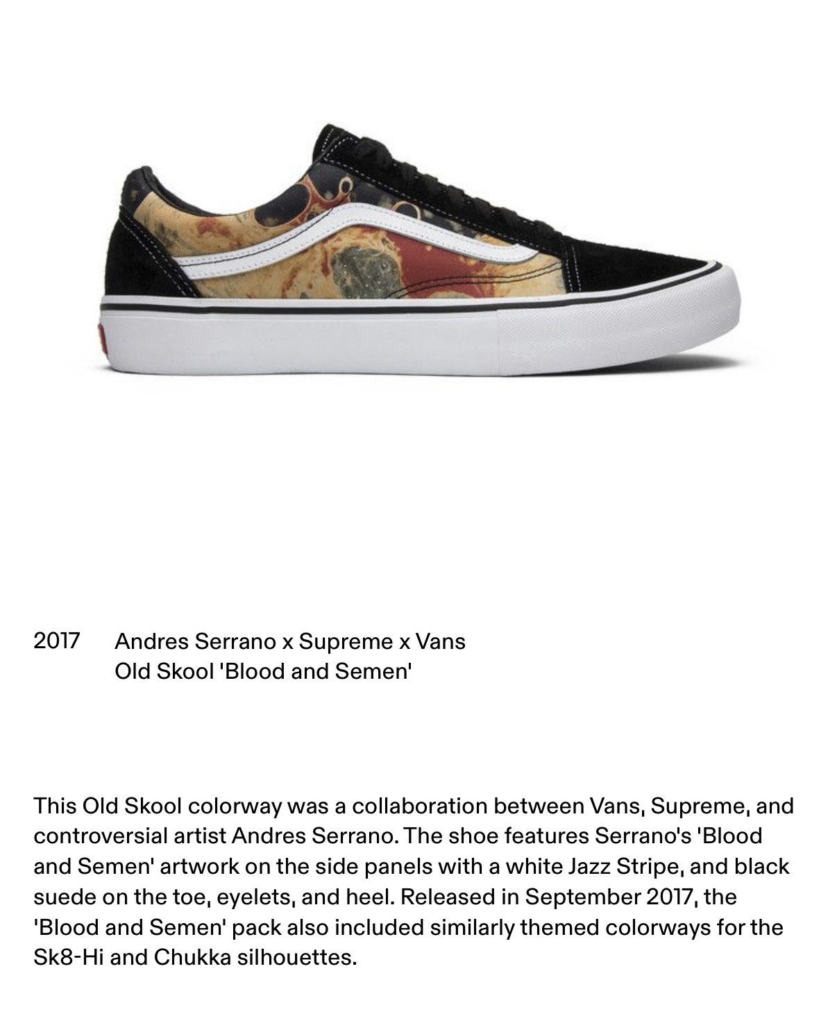 Supreme × Vans 9 - Andres Serrano x Supreme x Vans Old Skool Blood 