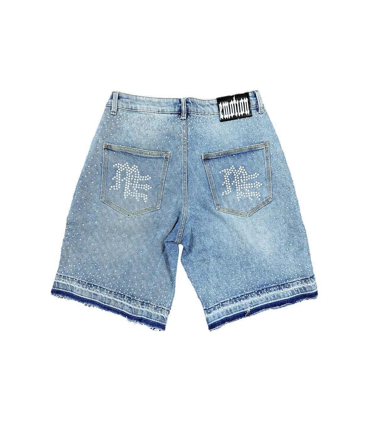 Other Mixed emotion rhinestone denim shorts Size US 36 / EU 52 - 2 Thumbnail