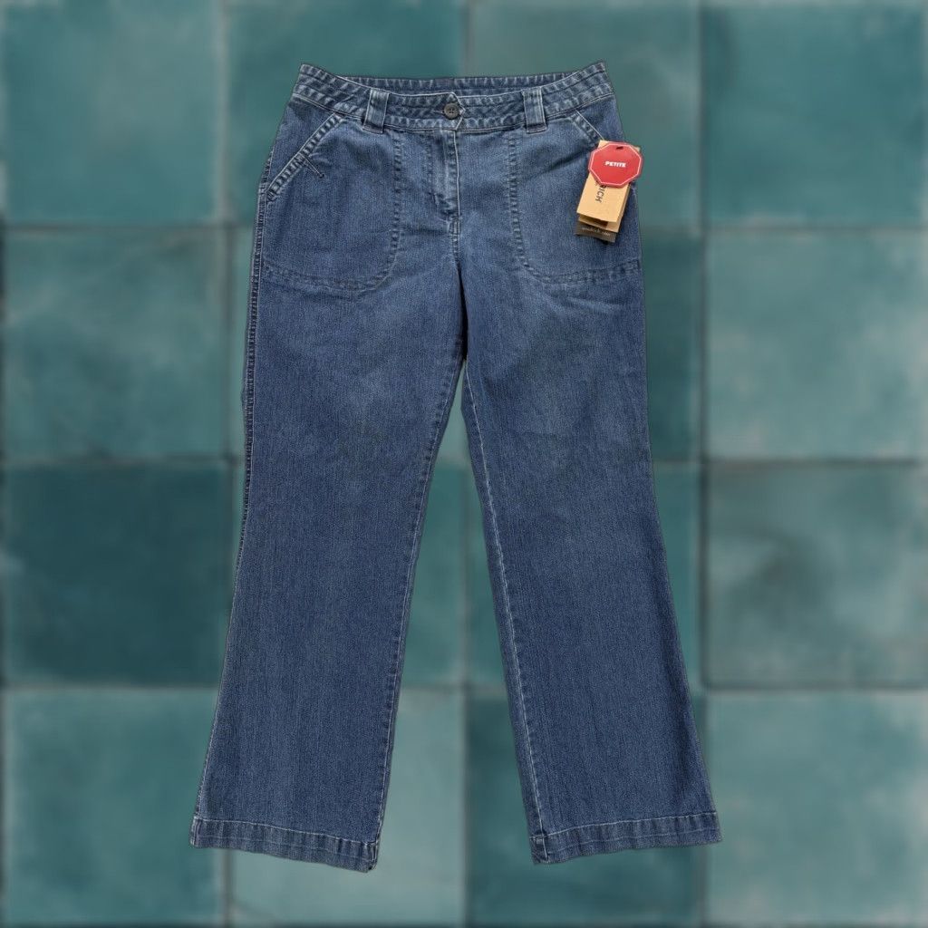 Vintage Woolrich Jeans Women 8 Petite Dark Blue Stretch Straight Leg Denim Woolrich Fairwinds Jeans 8P Dark Blue Stretch Straight Leg Womens Girls? Size 30" / US 8 / IT 44 - 1 Thumbnail