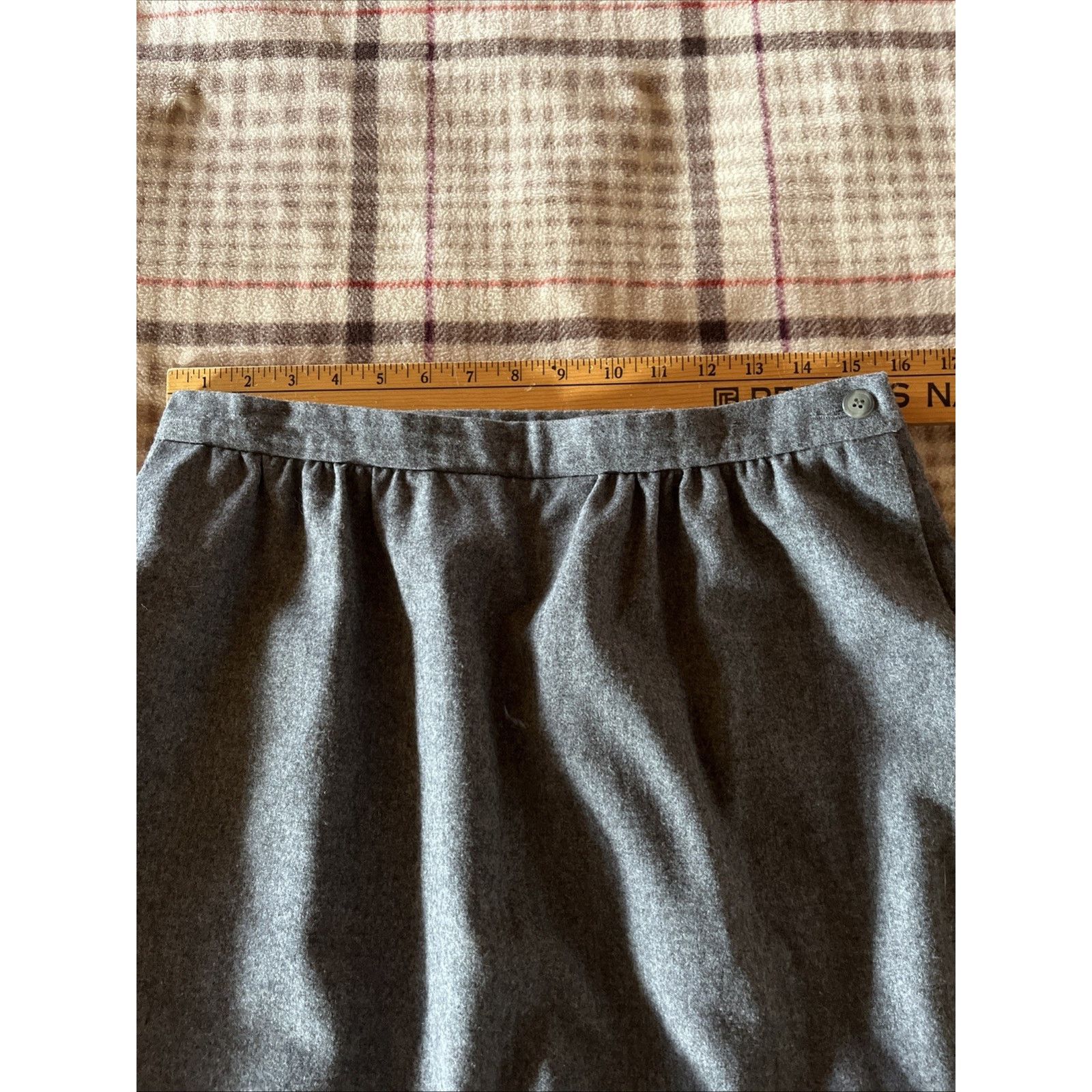 Pendleton Vintage Pendleton Women’s Wool Maxi Skirt 14 Minimalist Gray Size 36" / US 14 / IT 50 - 7 Thumbnail