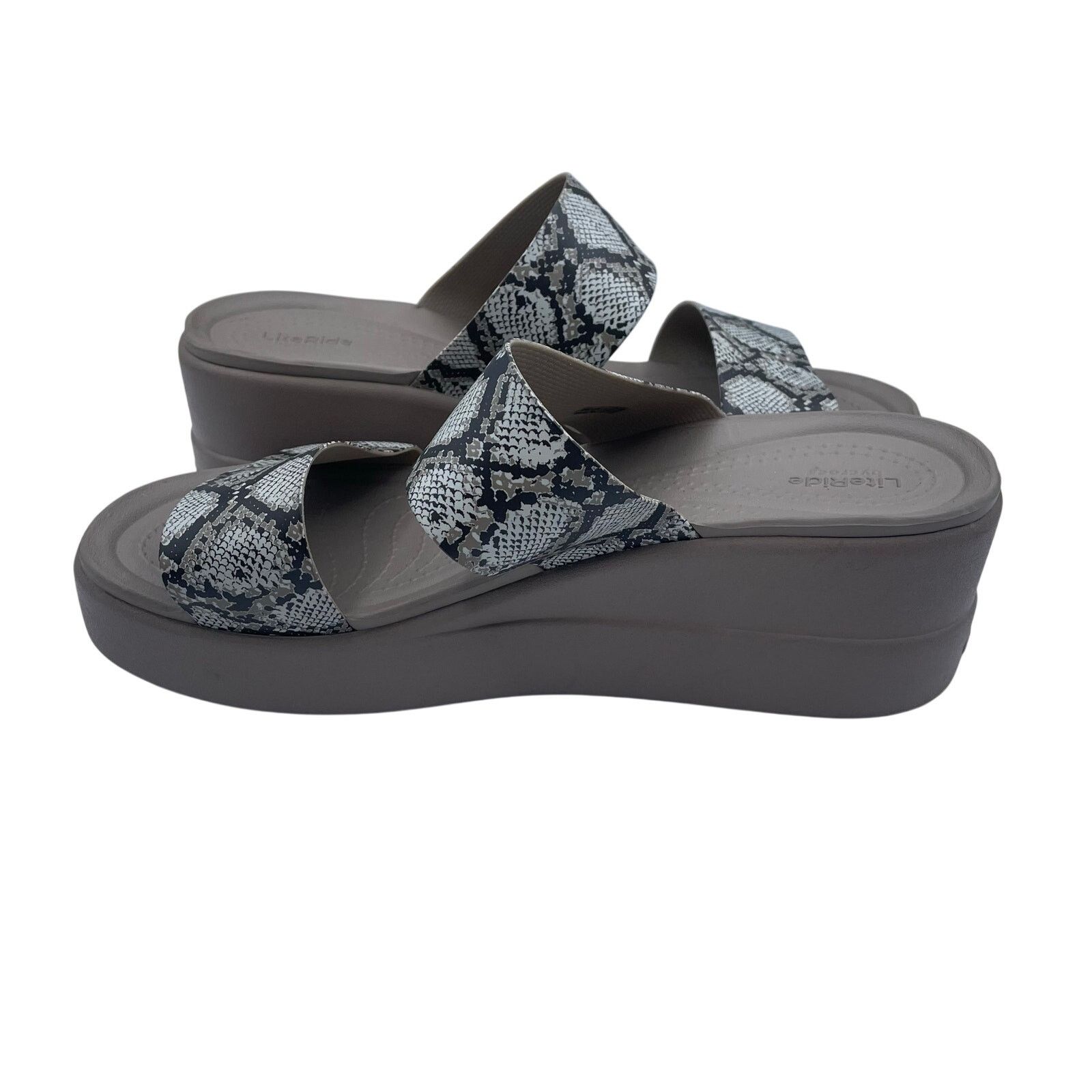 Crocs Crocs Lite Ride Brooklyn Mid Snake Skin Sandals Womens 11 Size US 11 / IT 41 - 6 Thumbnail