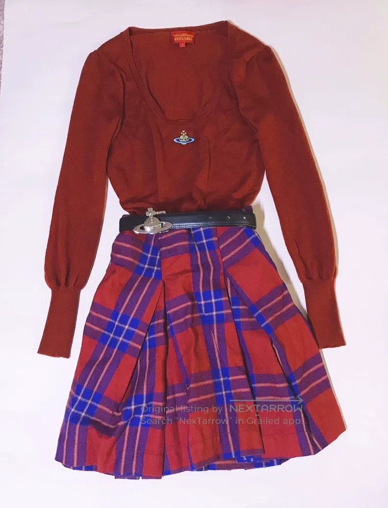 Vivienne Westwood Vivienne Westwood Large colorful planet embroidery red kni Size S / US 4 / IT 40 - 1 Thumbnail