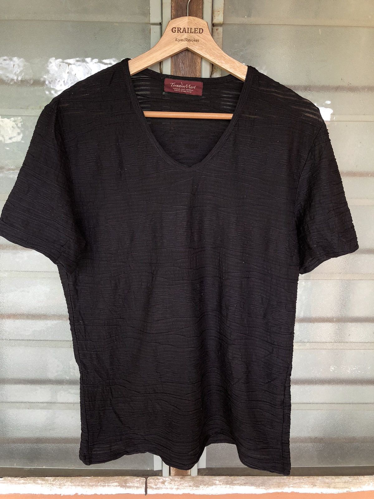 Tornado Mart Vintage Tornado Mart Weave Japanese Punk Shirt Tee Men’s Size US L / EU 52-54 / 3 - 4 Thumbnail