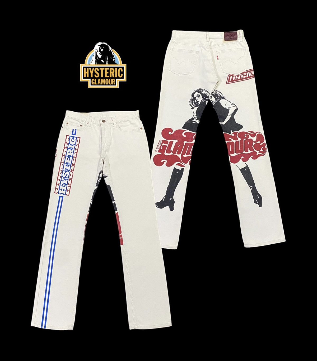 Hysteric Glamour Rare‼️Hysteric Glamour Big Print Pants Size US 29 - 1 Thumbnail