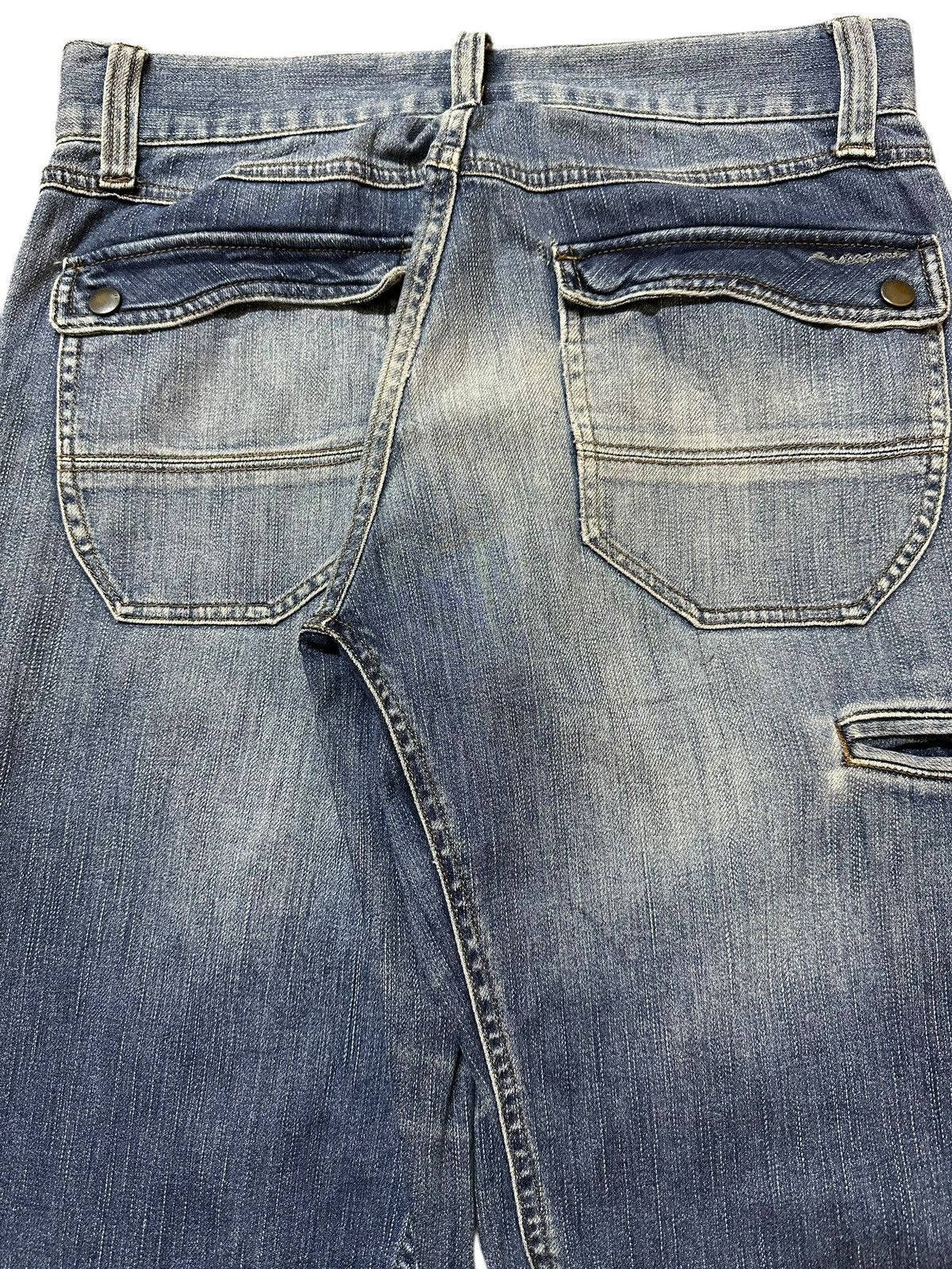 Eddie Bauer Vintage Eddie Bauer Blue Faded Wash Style Distress Loose Fit Size US 32 / EU 48 - 6 Thumbnail