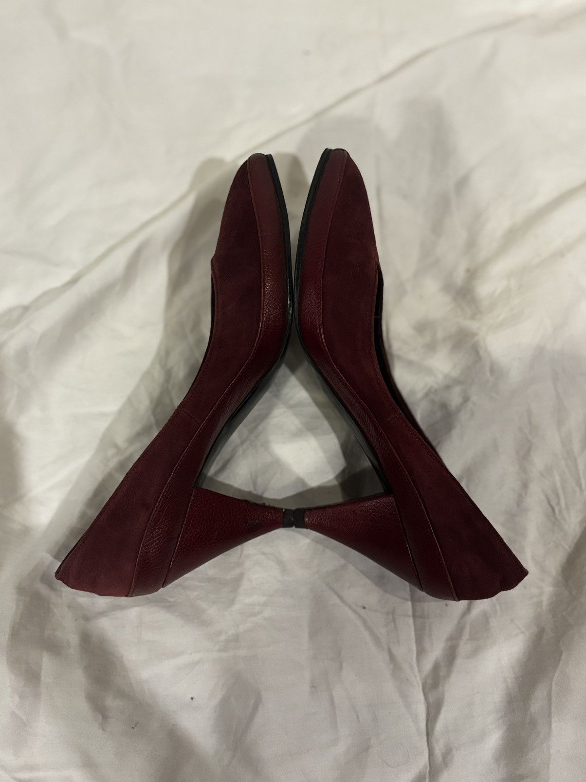 Other Burgundy Suede Pumps.wf494 Size US 6 / IT 36 - 6 Thumbnail