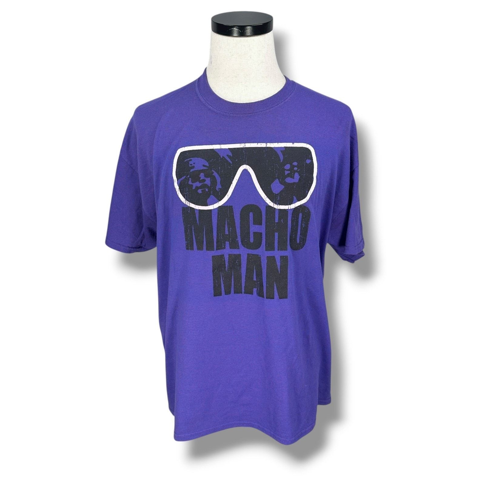 Gildan Vintage Macho Man Randy Savage T-Shirt Men’s XL Purple Size US XL / EU 56 / 4 - 1 Thumbnail