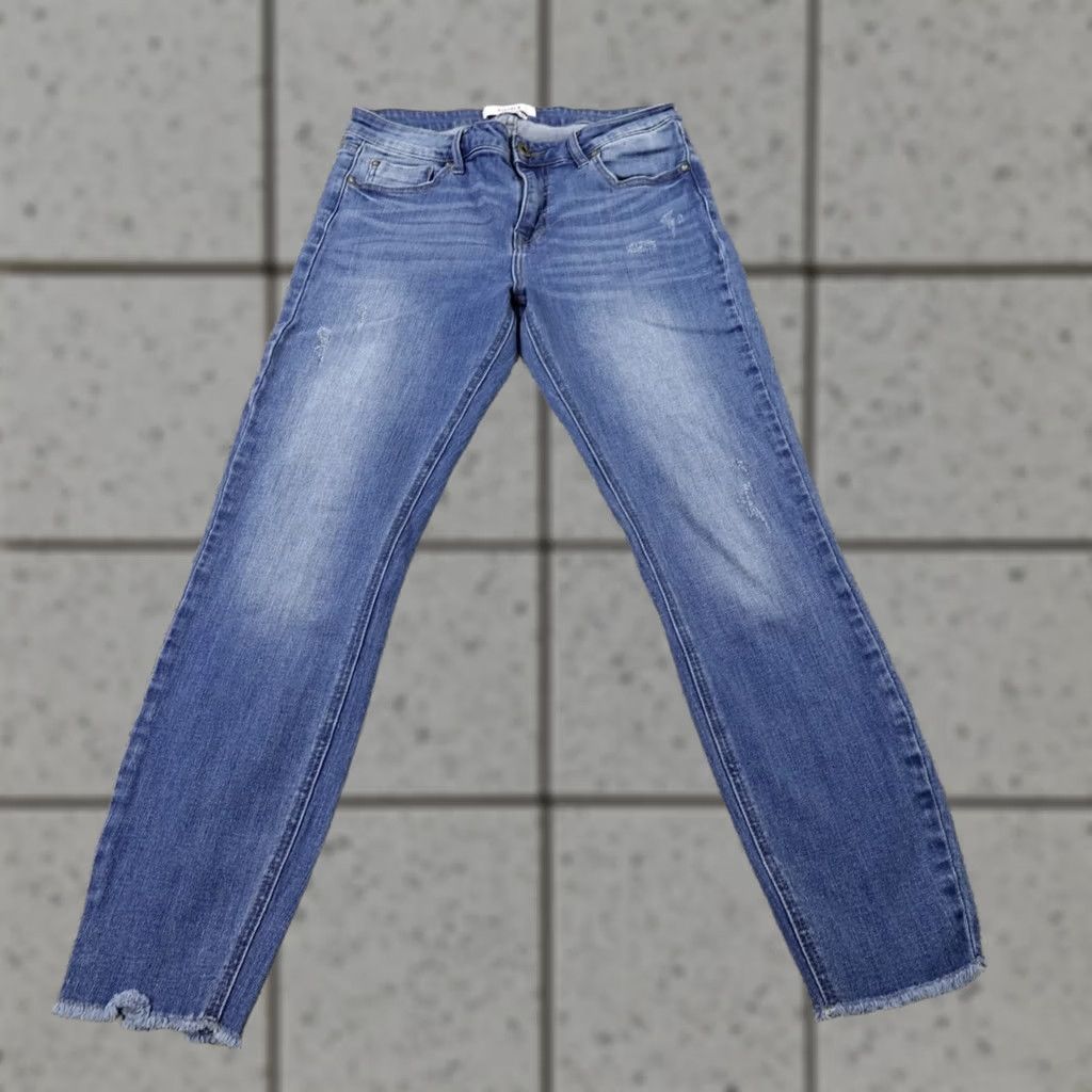 Pistola Pistola Jeans Womens 29 Dark Blue Denim Pants Skinny Faded Stretch Anthropologie jeans Women Regular 5-Pocket Blue Denim Slim Fit 26in Inseam Size 29" - 1 Thumbnail