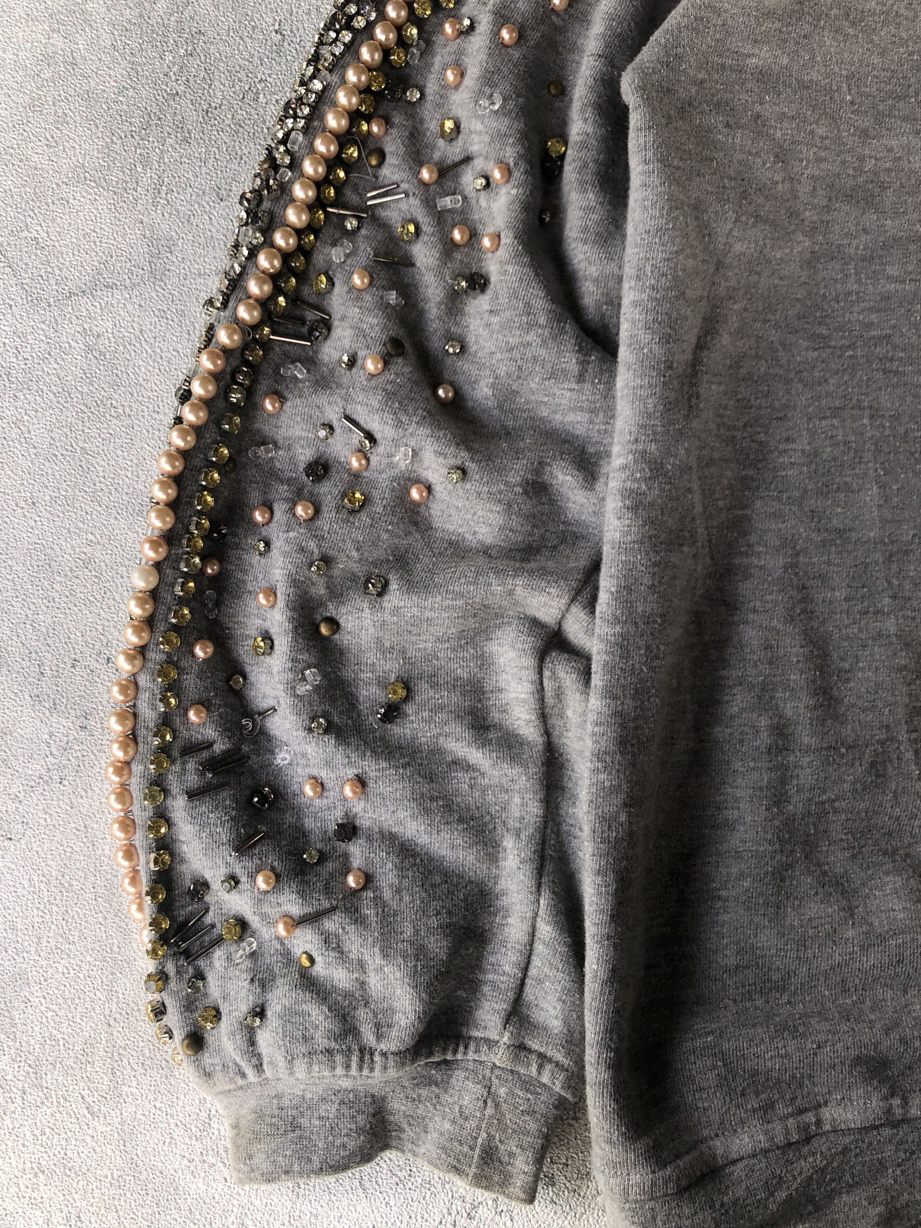 Designer × Japanese Brand Brigitte Bardot Studded Beaded Embelished Sweatshirt Size M / US 6-8 / IT 42-44 - 5 Thumbnail