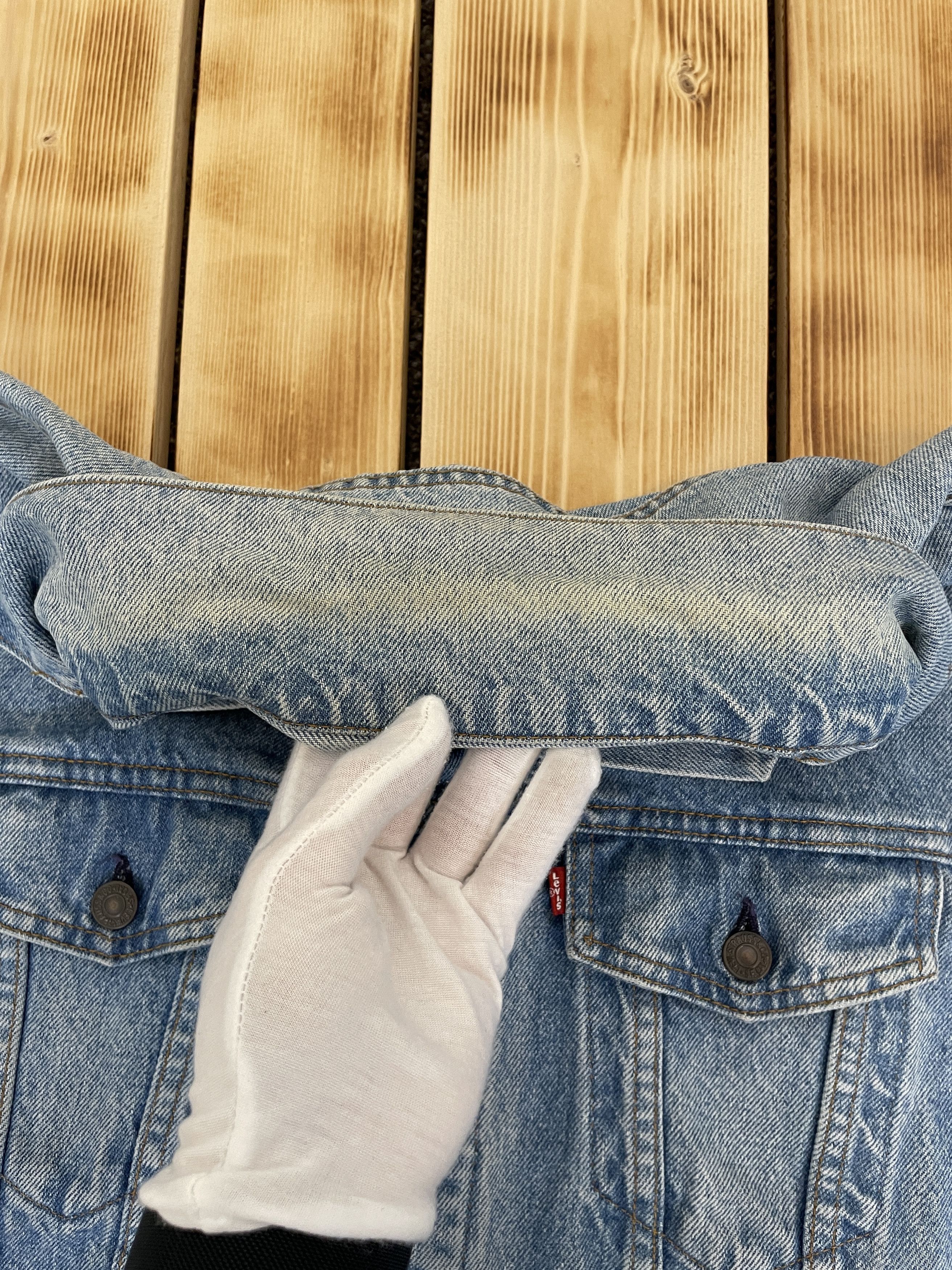 Levi's Vintage 80's Levis Denim Faded Trucker Jacket 70507 0214 Size US S / EU 44-46 / 1 - 8 Thumbnail