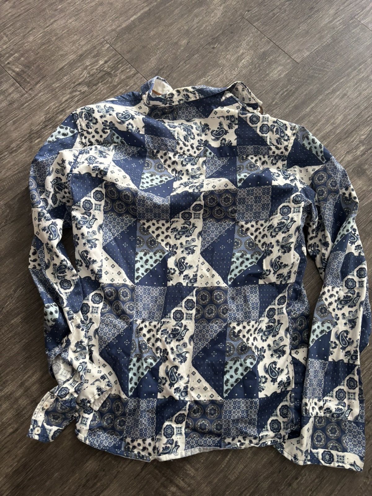 Vintage Vintage Blue Button Up Size US XL / EU 56 / 4 - 4 Thumbnail