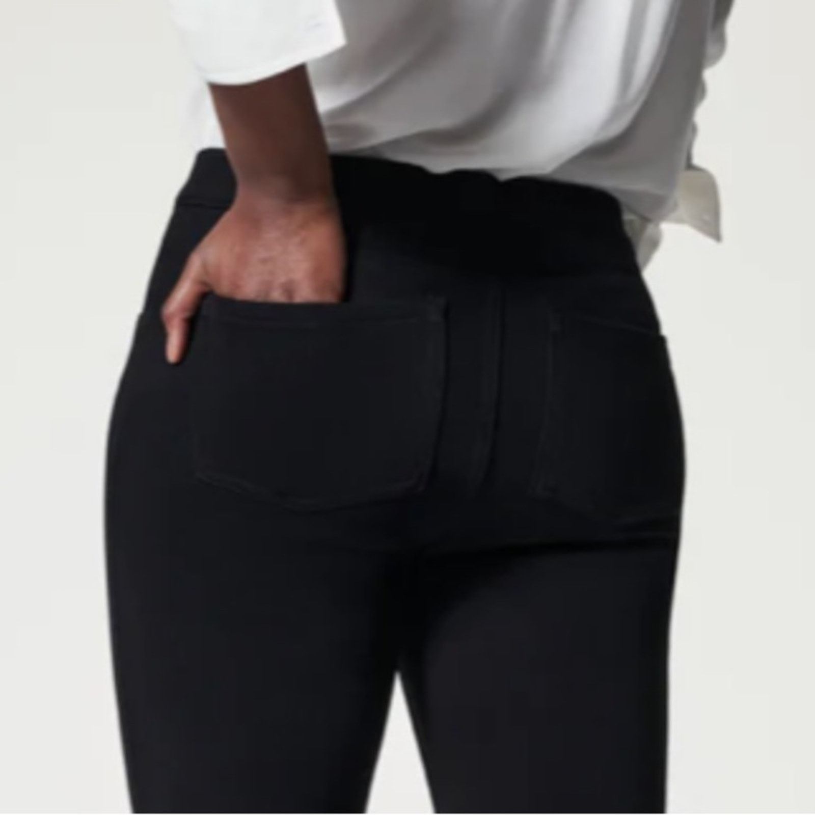 Spanx Spanx $100 Jean-ish Ankle Leggings BLK XL EUC Size 32" / US 10 / IT 46 - 8 Thumbnail