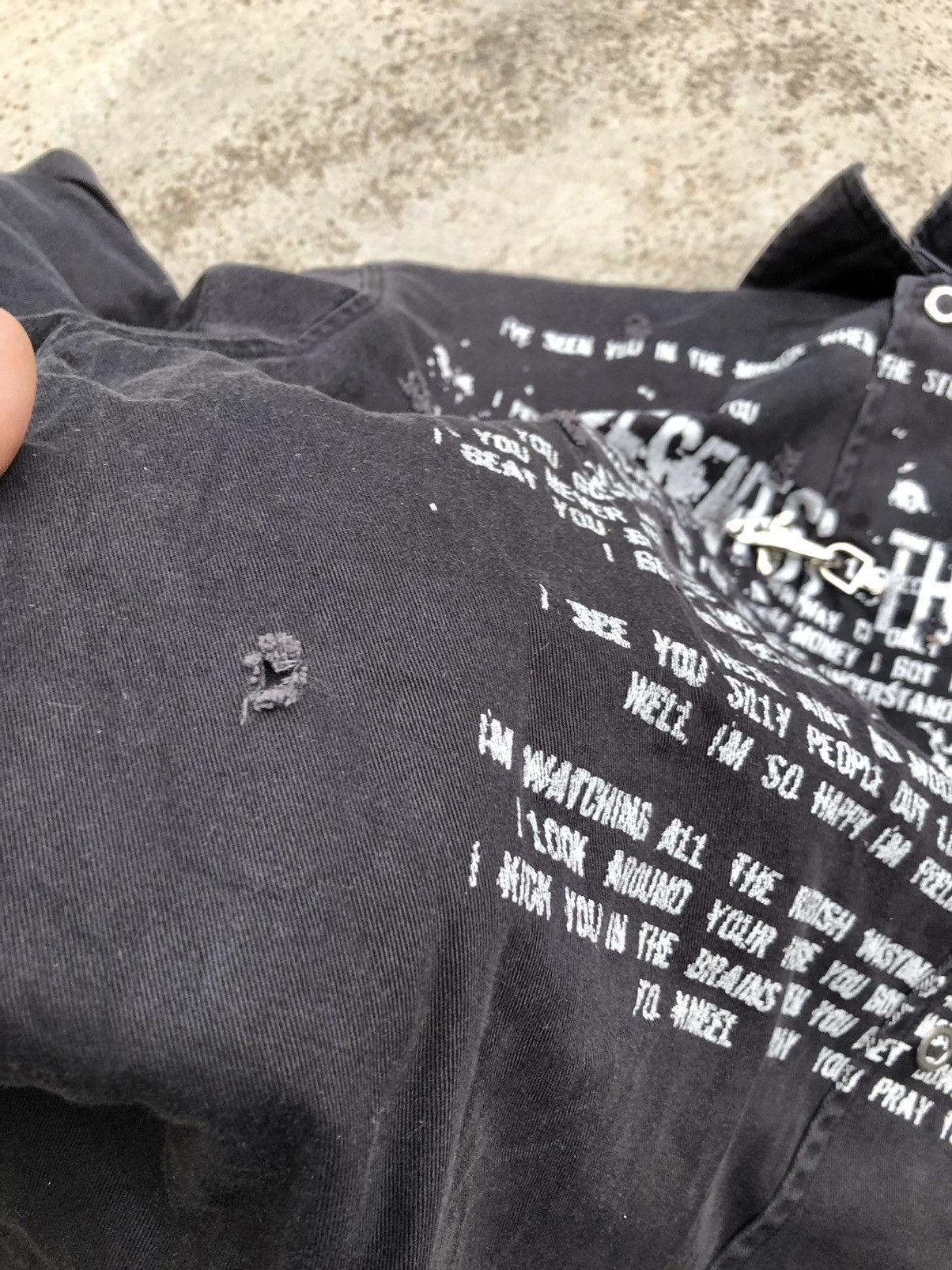 Seditionaries PUNK STYLE SCRIPT BADGER SNAP BUTTON SHIRT Size US L / EU 52-54 / 3 - 3 Thumbnail