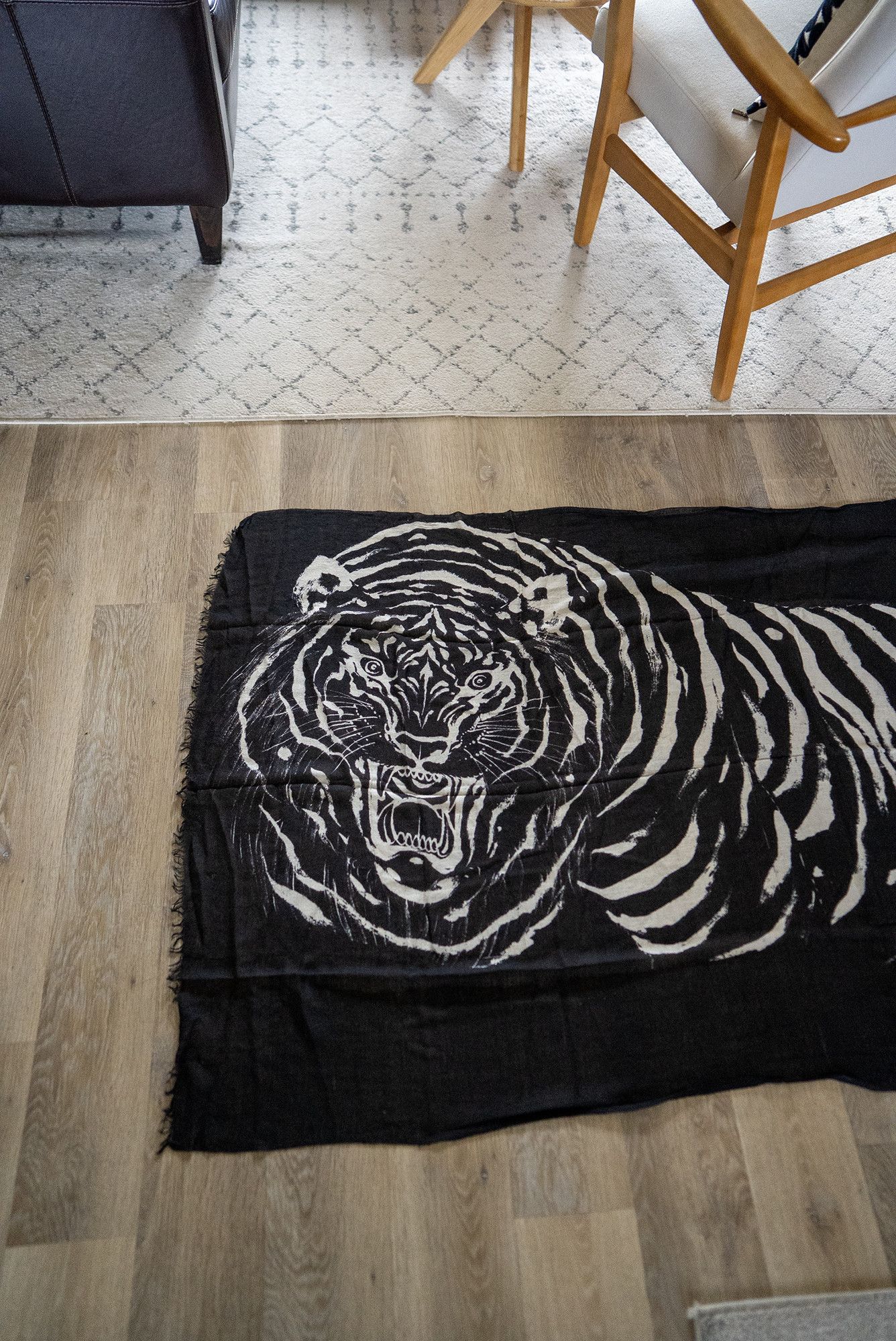 Vintage Horiyoshi the Third Cashmere-Blend Tiger Scarf – FW10 Size ONE SIZE - 3 Thumbnail