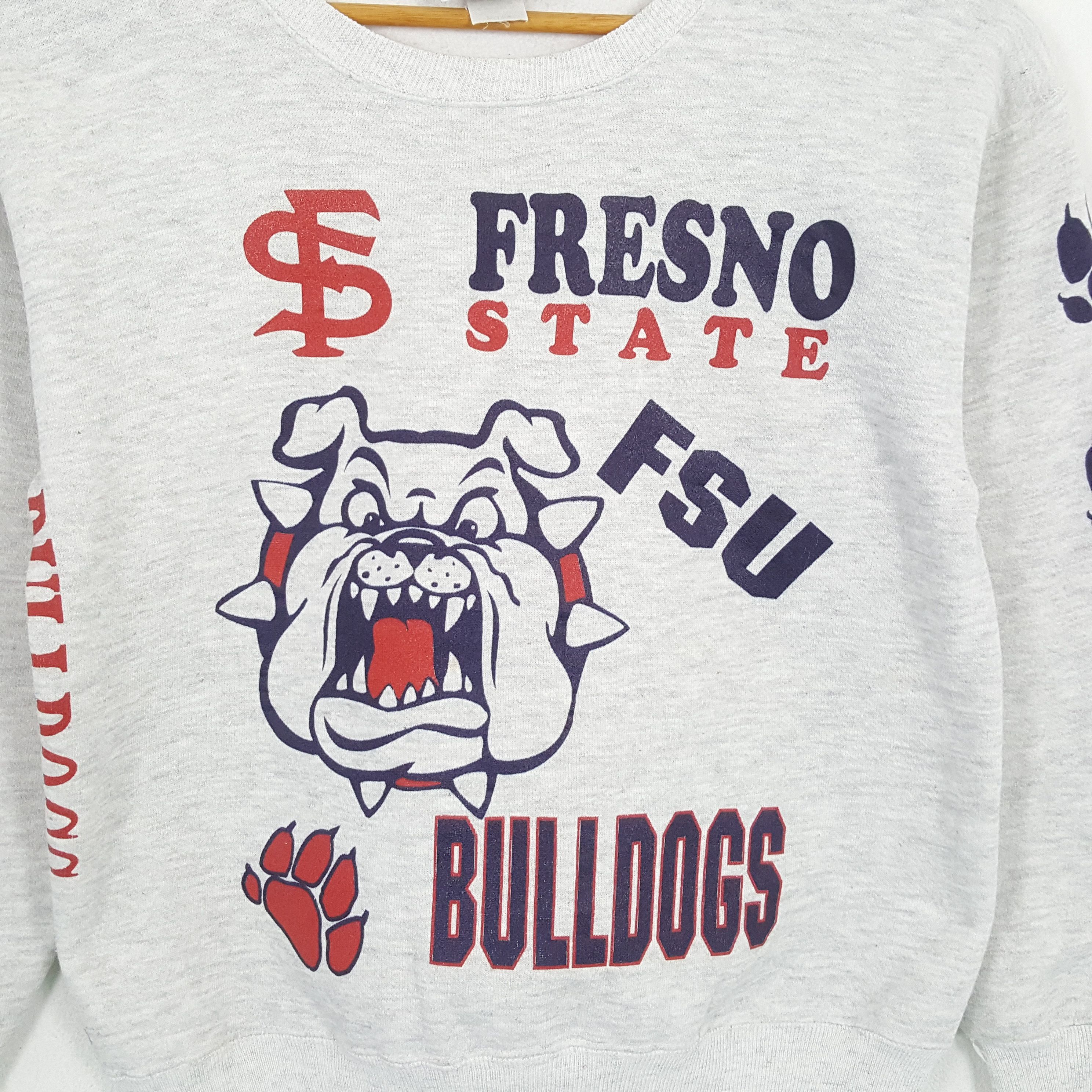 Vintage Vintage FRESNO STATE BULLDOGS LEE Sweatshirt Size US M / EU 48-50 / 2 - 2 Thumbnail