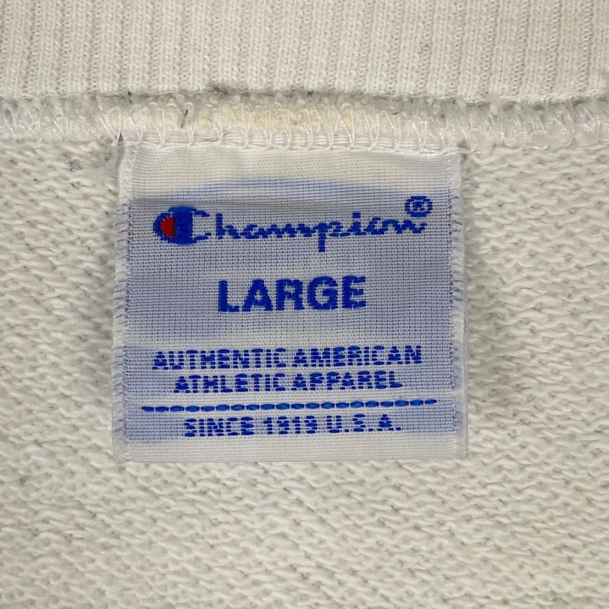 Other Vintage Champion Printed Crewneck Sweatshirt White Size L Size US L / EU 52-54 / 3 - 7 Thumbnail