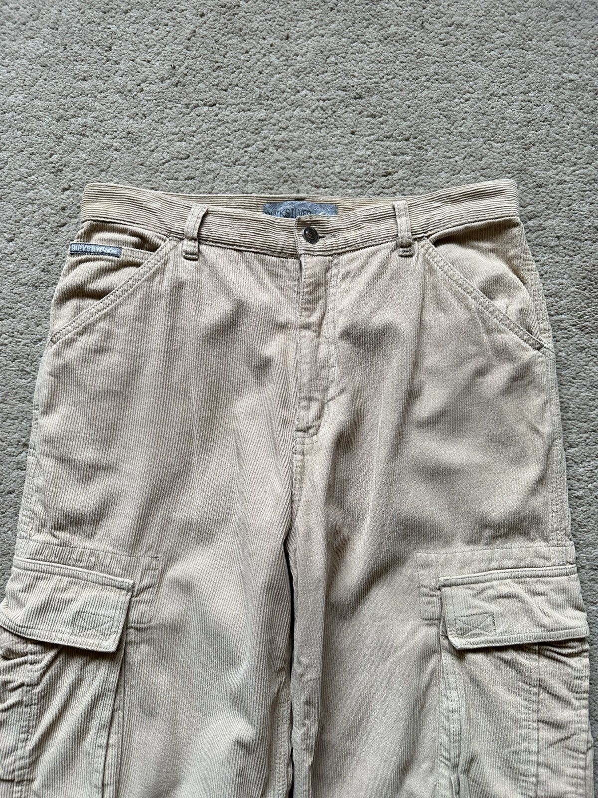 Quiksilver 1990s Quiksilver Corduroy Baggy Cargo Pant Size US 32 / EU 48 - 4 Thumbnail