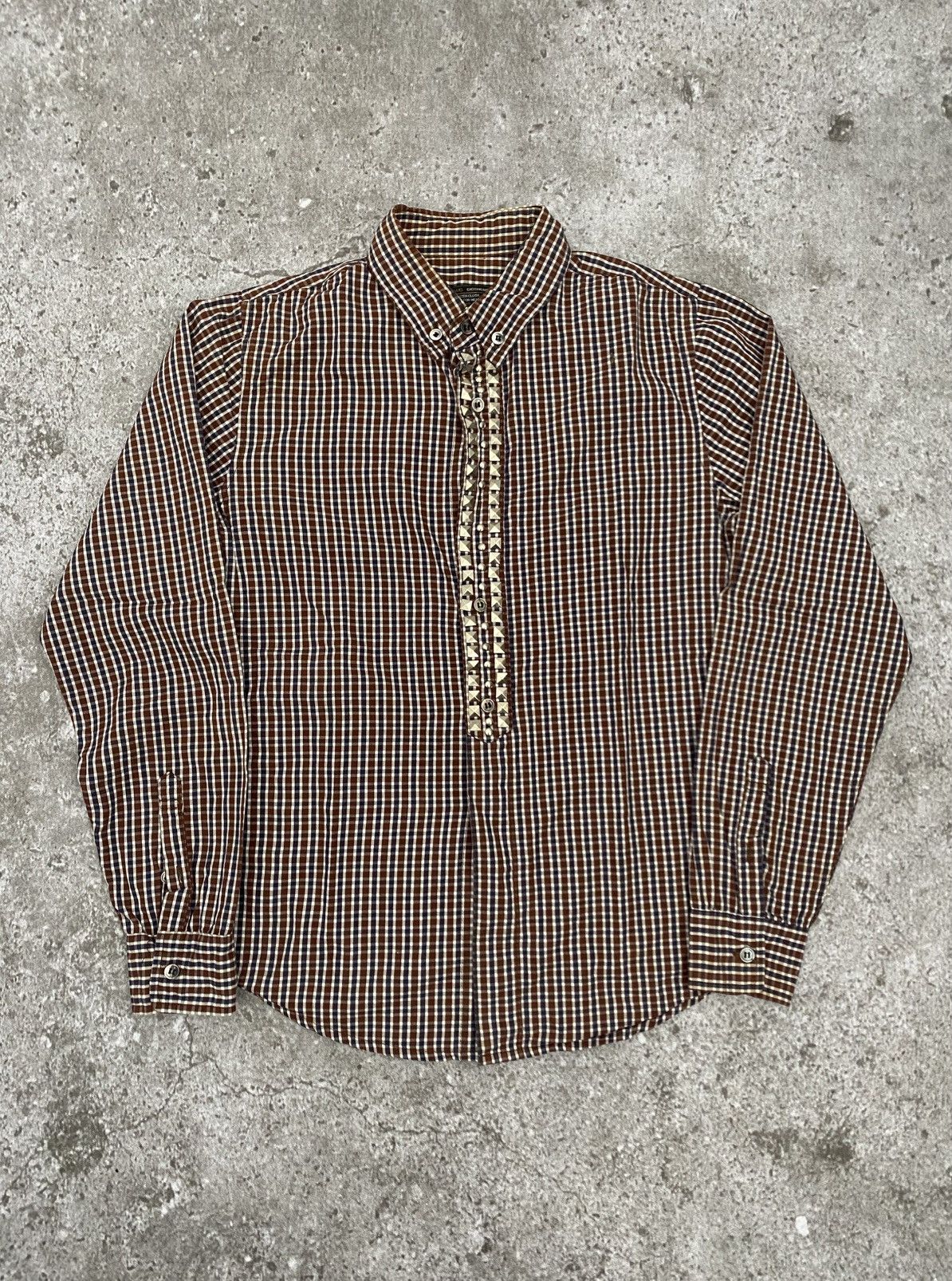 If Six Was Nine Who's who gallery studded gingham shirt Size US S / EU 44-46 / 1 - 1 Thumbnail
