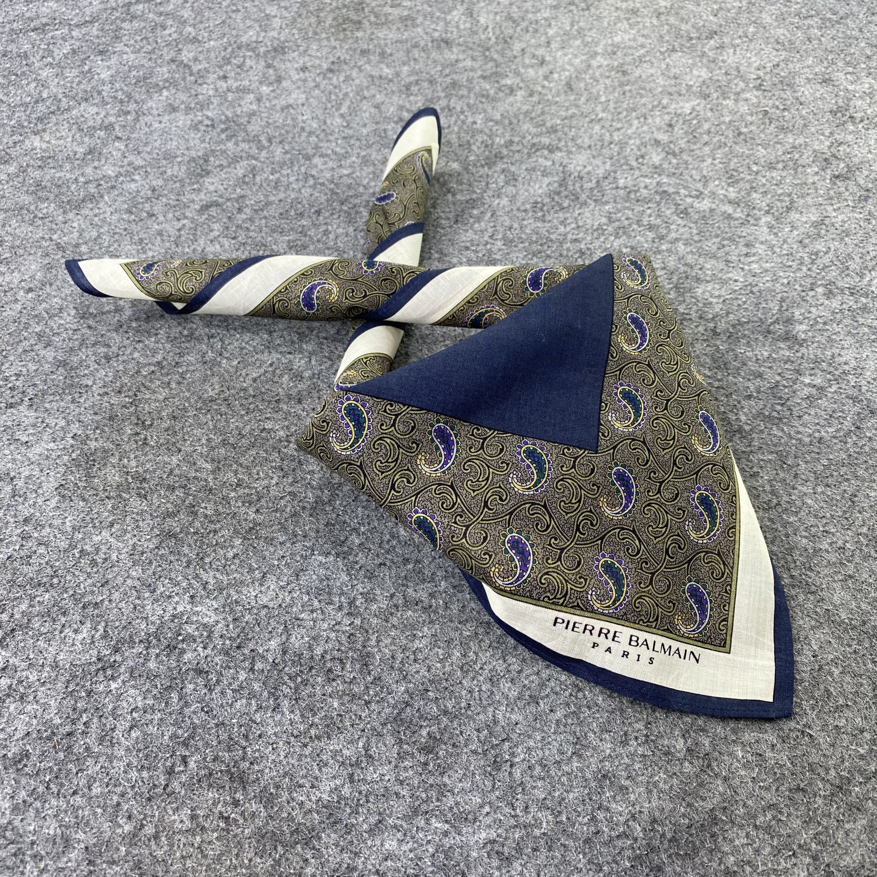 Pierre Balmain × Vintage Pierre Balmain Handkerchief / Bandana / Neckerchief -B847 Size ONE SIZE - 1 Thumbnail