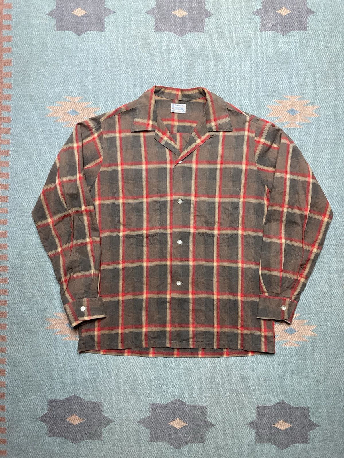 Made In Usa × Towncraft × Vintage 1960s loop collar shirt 
