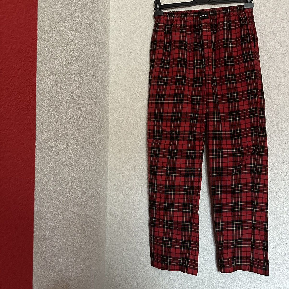 image of Balenciaga Checkered Pajama Pants, Men's (Size 33)