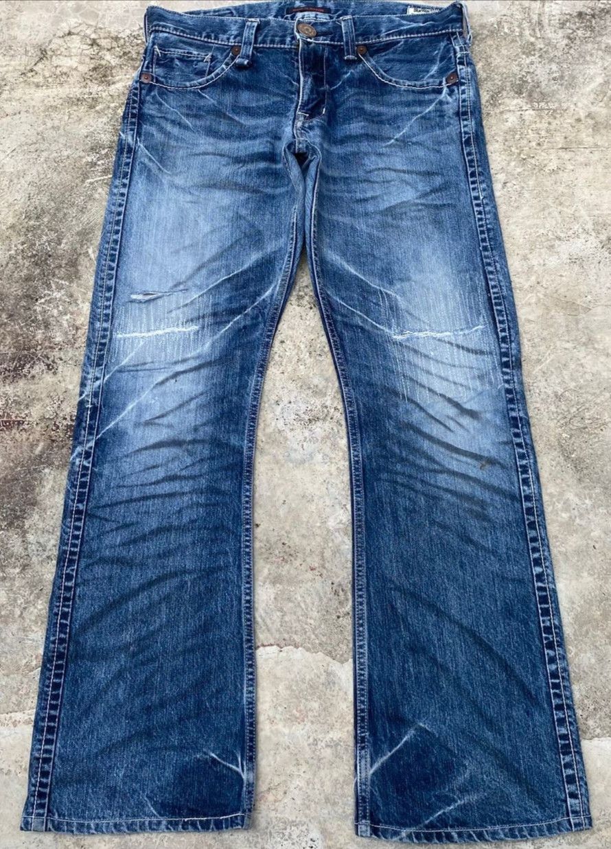 Japanese Brand Vintage Blue Way Garments Flare Denim Size US 33 - 1 Thumbnail