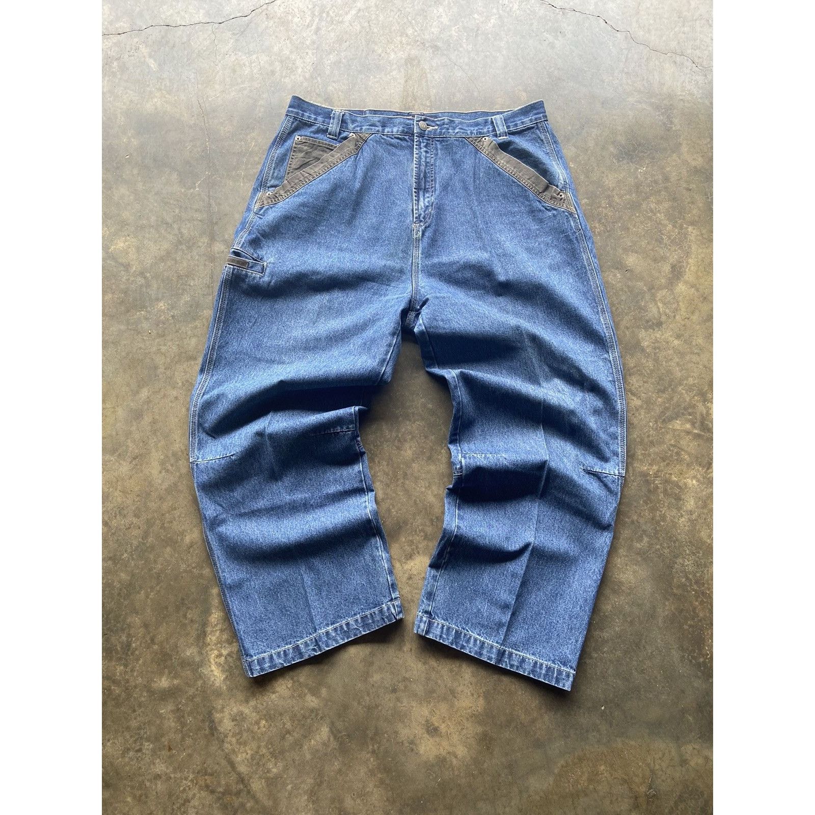 Bugle Boy × Vintage Crazy Vintage Baggy 90’s Wide Leg Bugle Boy Skater Jeans USA Size US 38 / EU 54 - 2 Thumbnail