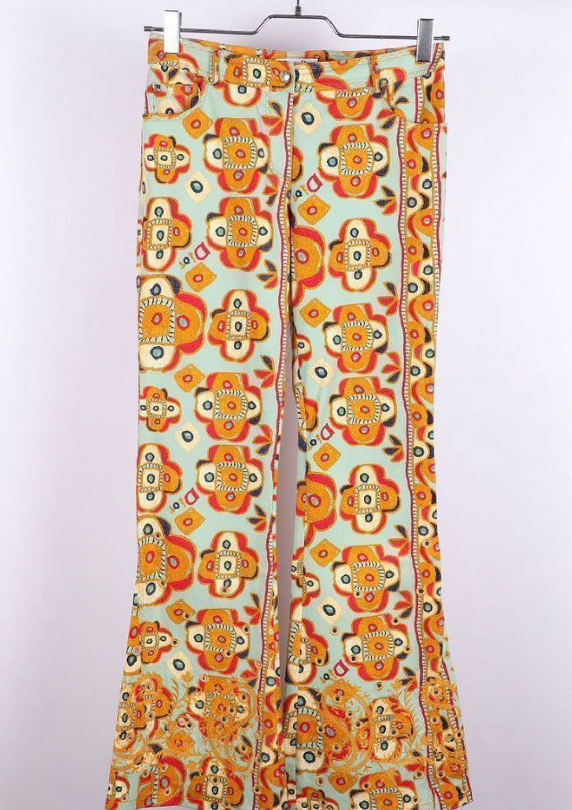 Dior Christian Dior Galliano 2004 Print Patterns Denim Jeans Size 28" / US 6 / IT 42 - 1 Thumbnail
