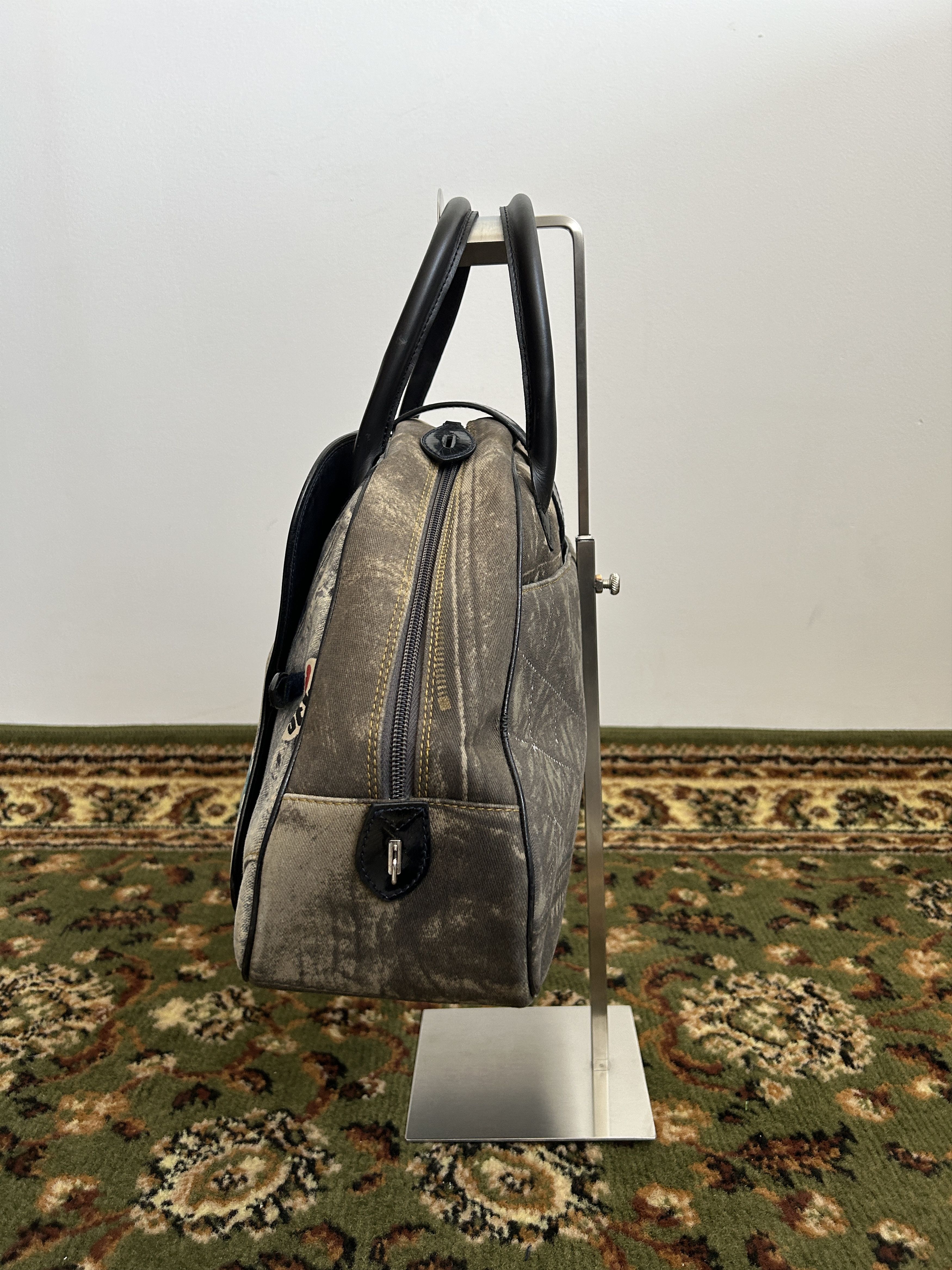 Dior y2k Dior by John Galliano double saddle denim bowling bag Size ONE SIZE - 4 Thumbnail