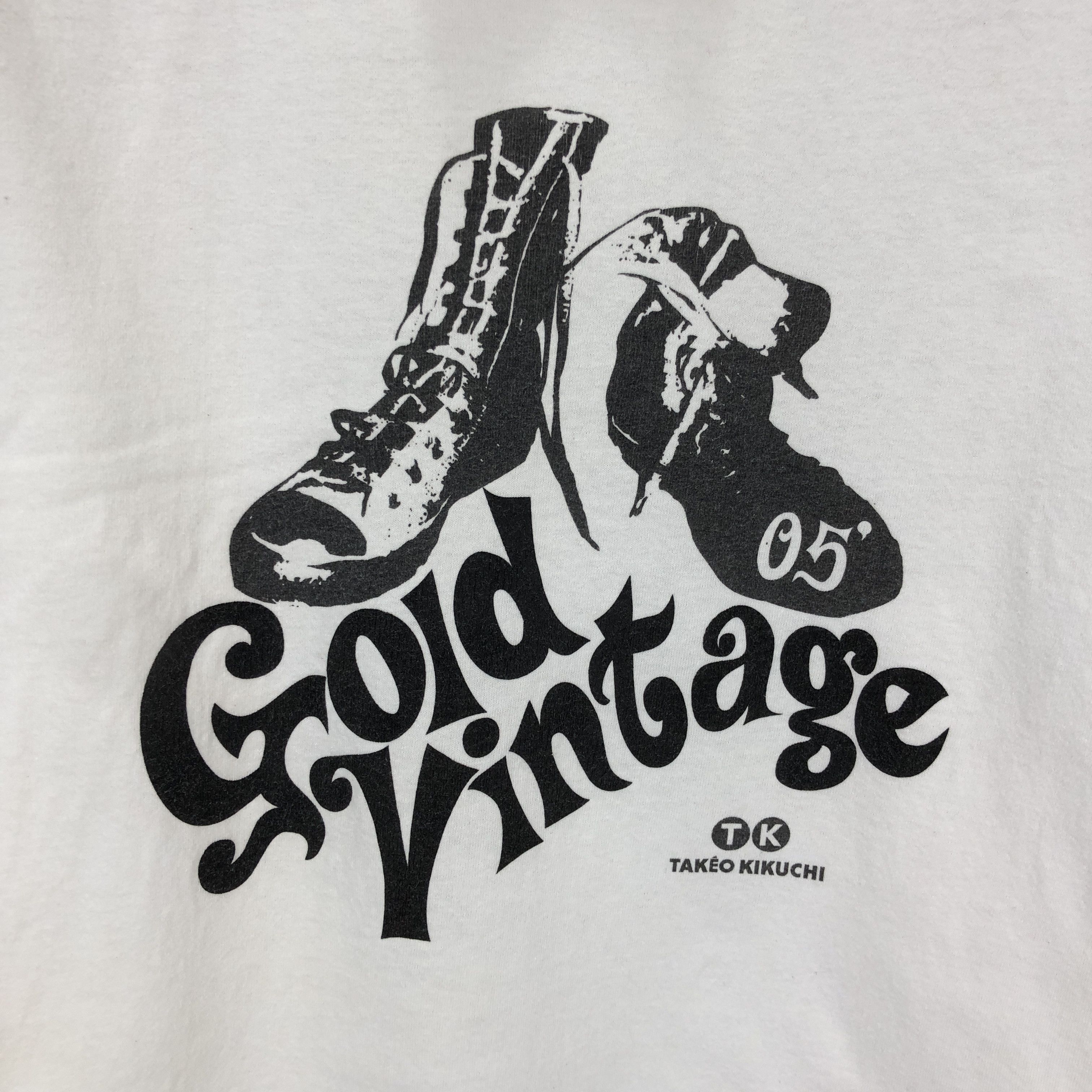 Takeo Kikuchi Y2K Vintage Gold Vintage TAKEO KIKUCHI T Shirt #1510/AZ Size US S / EU 44-46 / 1 - 2 Thumbnail