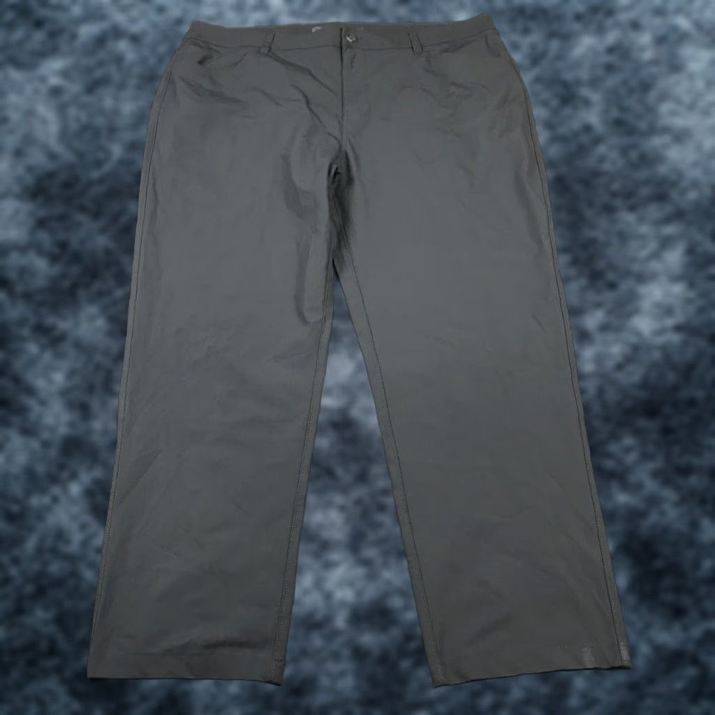 Vuori Vuori Mens 38x28 Gray Chino Pants — Regular, Polyester, Flat Front, Logo, Preppy, Sports, Casual Size US 38 / EU 54 - 1 Thumbnail
