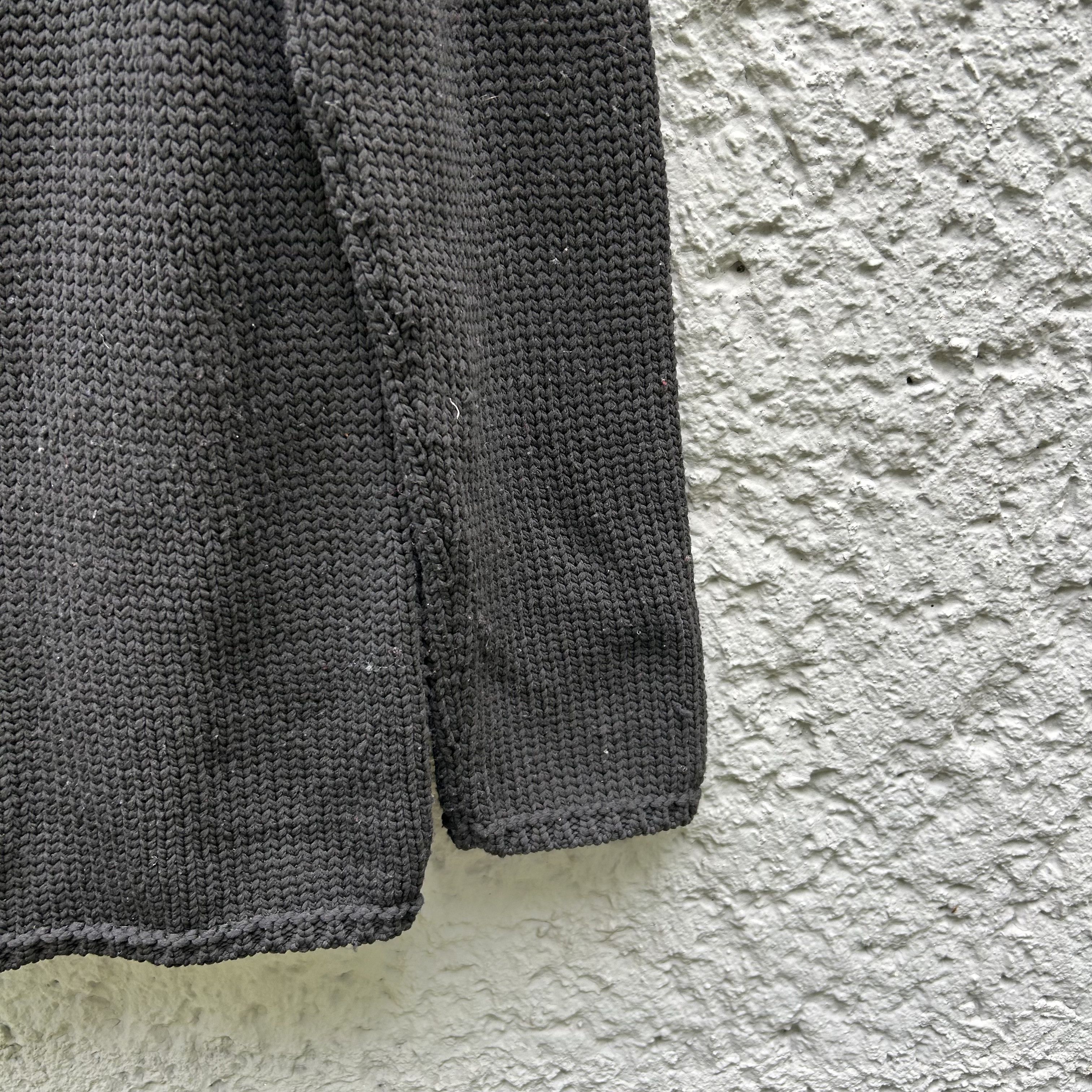 Comme des Garcons Homme Plus CDG Homme Plus Black Oversized Knit Cardigan Sweater F/W23 Size US L / EU 52-54 / 3 - 7 Thumbnail