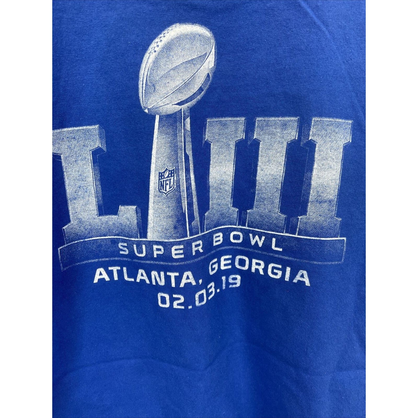 NFL Super Bowl LIII Atlanta Georgia Rams Vs Patriots T-Shirt XL Size US XL / EU 56 / 4 - 5 Thumbnail