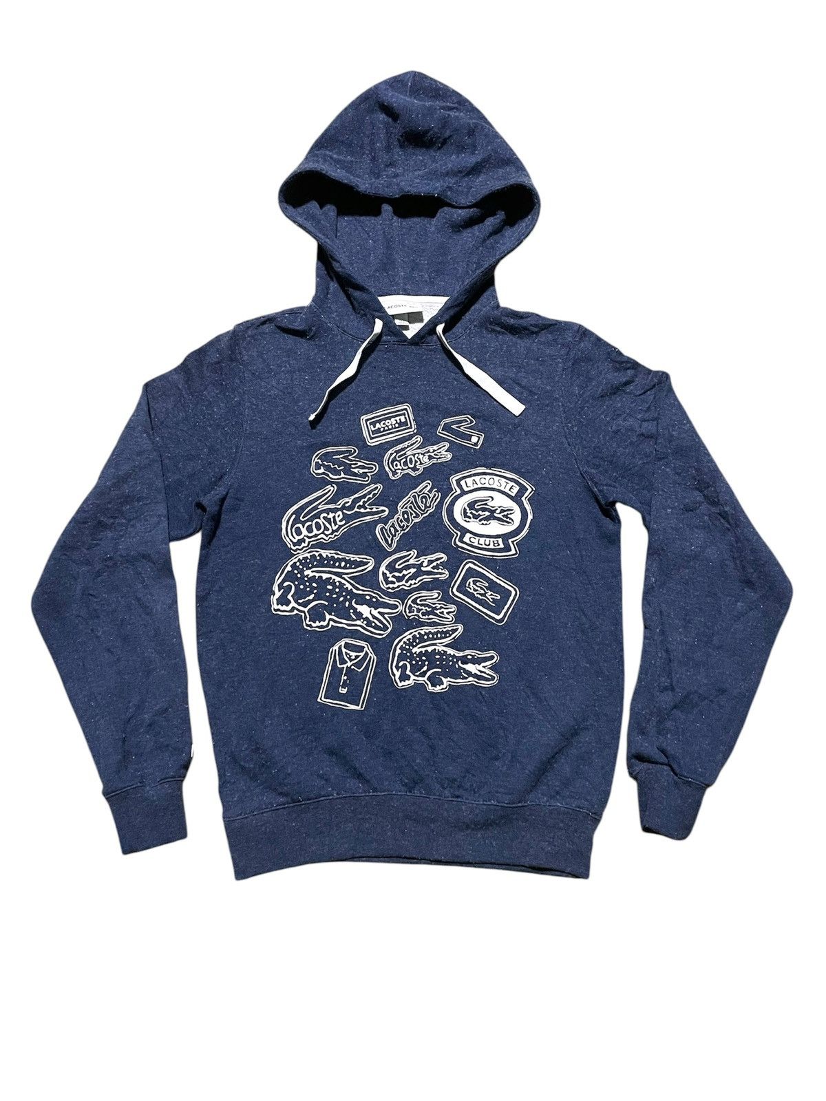 If Six Was Nine × Lacoste Vintage y2k Lacoste x Hoodie Rare Design Size US XS / EU 42 / 0 - 1 Thumbnail