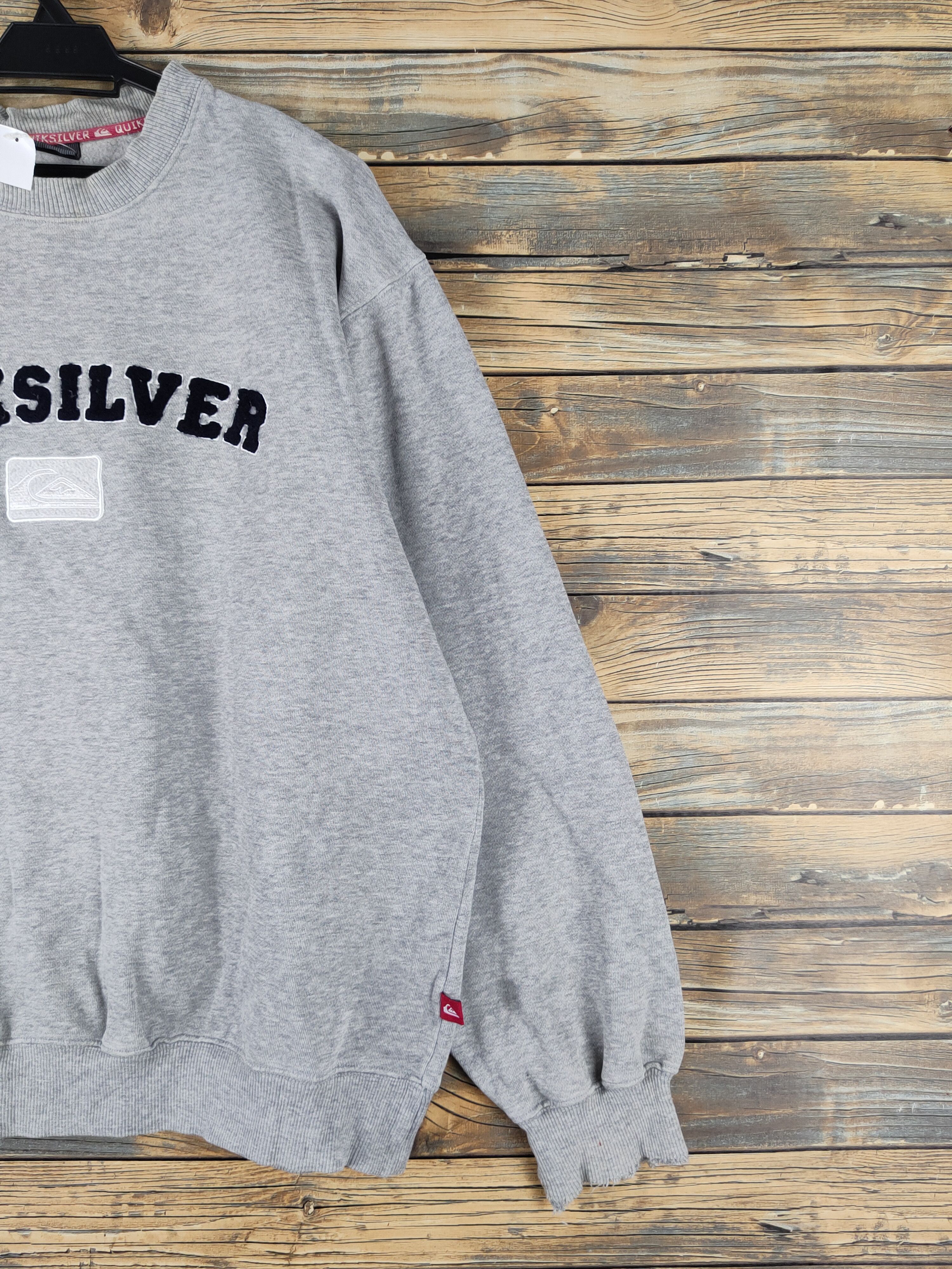 Quicksilver DL Quicksilver vintage Gray Sweatshirts #1125 Size US L / EU 52-54 / 3 - 5 Thumbnail
