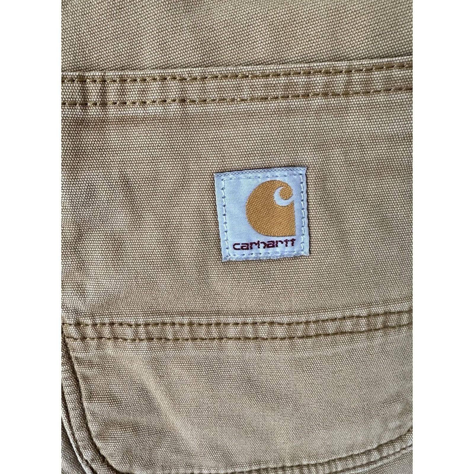 Carhartt VINTAGE Carhartt Double Knee Duck Work Pants Relaxed Fit 40 x 30 Beige RARE Mens Carhartt Pants Carpenter Workwear Size US 40 / EU 56 - 3 Thumbnail