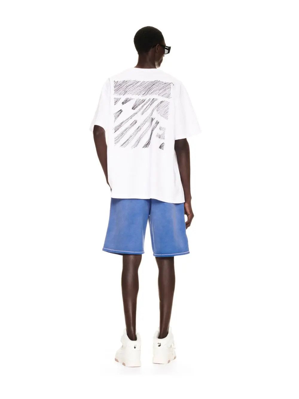 Off-White o1gr1nt0425 Wave Off Skate Sweatshorts in Purple Size US 28 / EU 44 - 4 Thumbnail