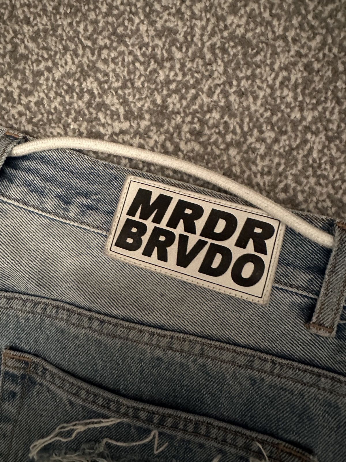 Ev Bravado × Off-White OFF WHITE X EV BRAVADO RAINBOW CRYSTAL JEANS Size US 33 - 6 Thumbnail