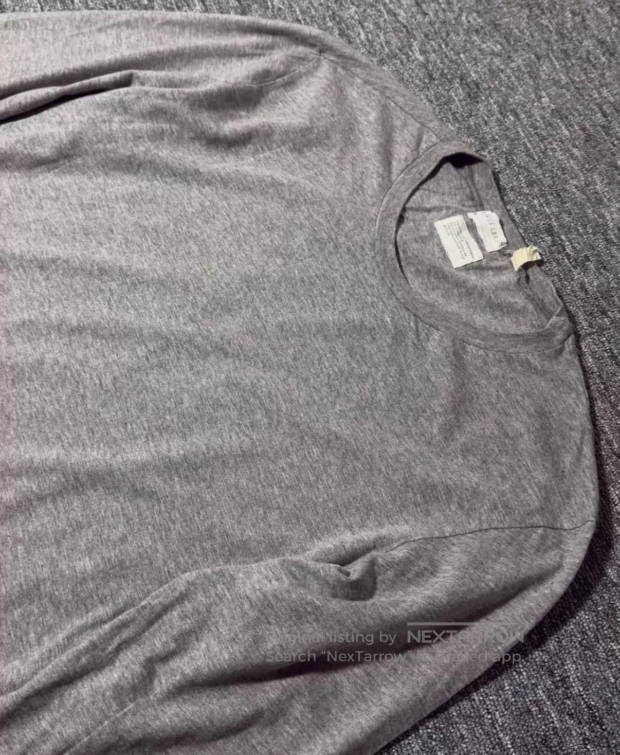 Helmut Lang Gray Long-Sleeve Crewneck Shirt. Size US M / EU 48-50 / 2 - 3 Thumbnail