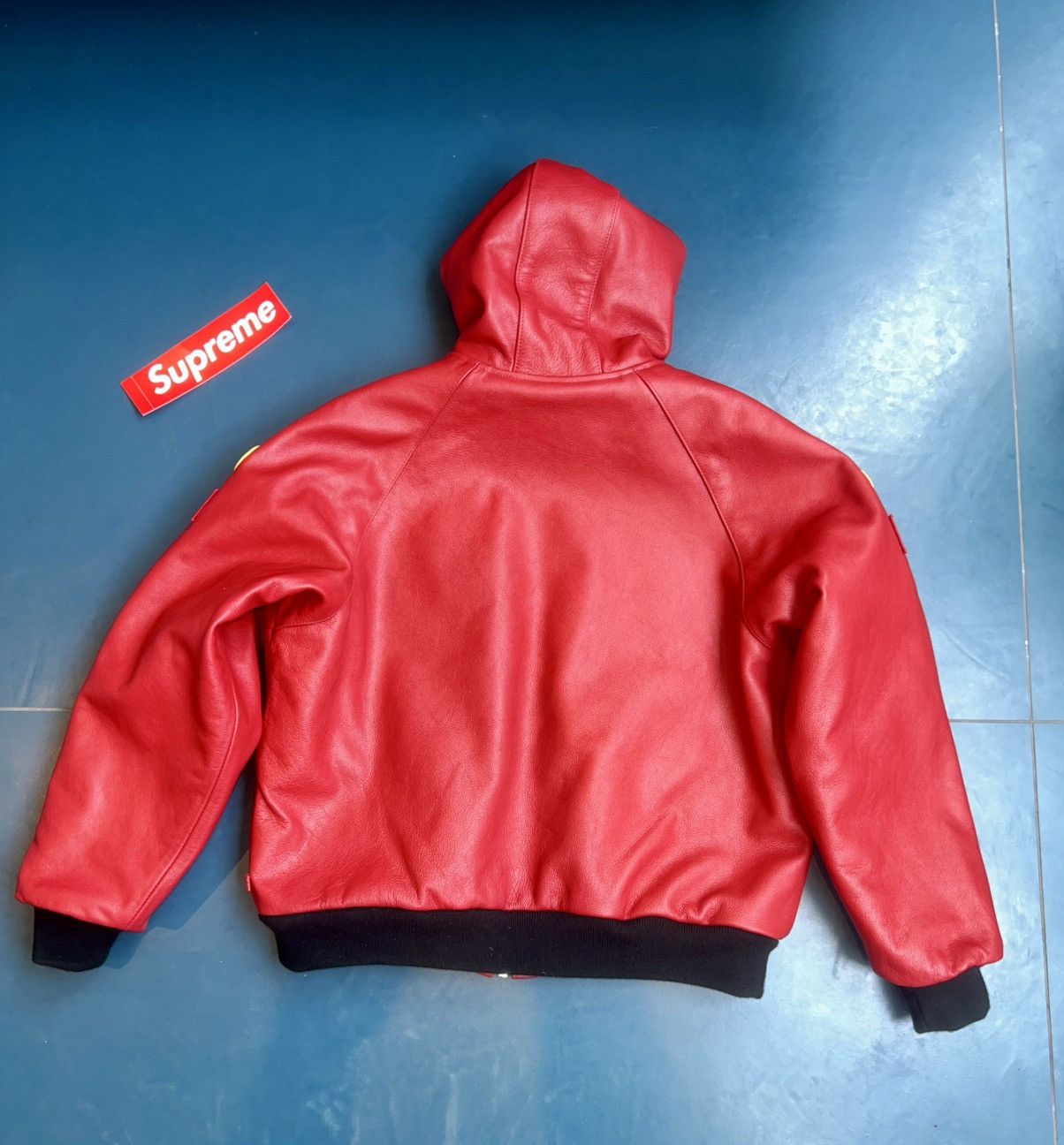 Supreme × Vanson Leathers Supreme Vanson Leather hooded work