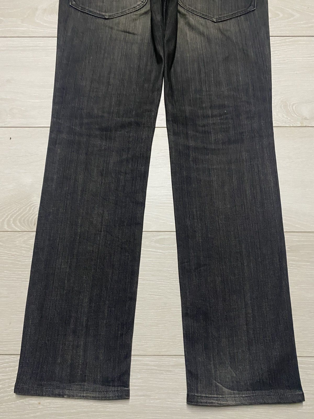 Japanese Brand Vintage Japanese Brand Black Denim Mud Wash Skinny Jeans Size US 32 / EU 48 - 8 Thumbnail