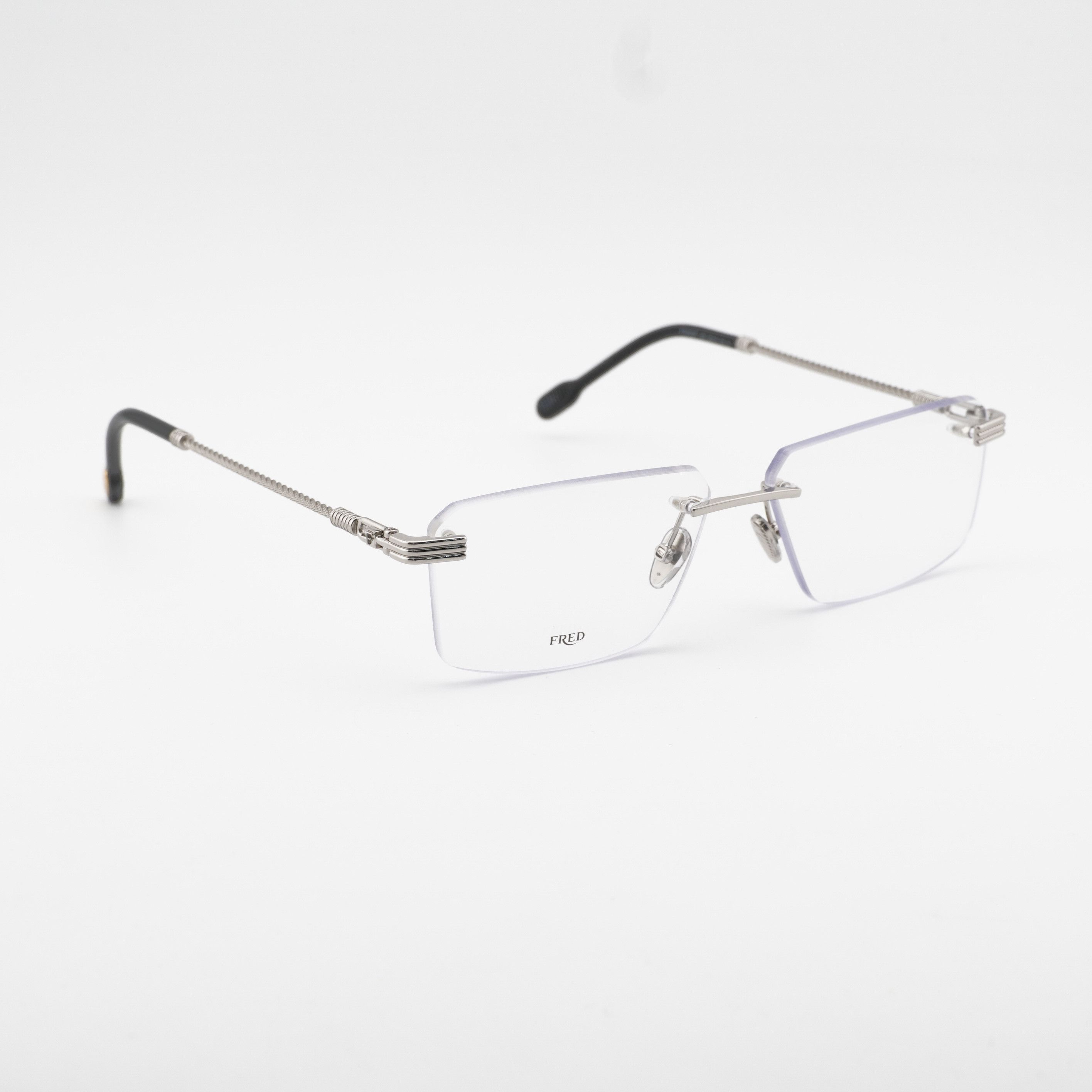 FRED Fred FG50032F 016 Rimless Eyeglasses Palladium 58mm Rectangl Size ONE SIZE - 6 Thumbnail