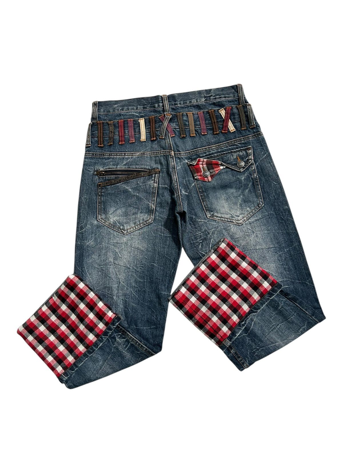 Japanese Brand × Kapital × Vintage Double Waist Nylaus Japanese Punk Style Denim Jeans Size US 32 / EU 48 - 11 Thumbnail