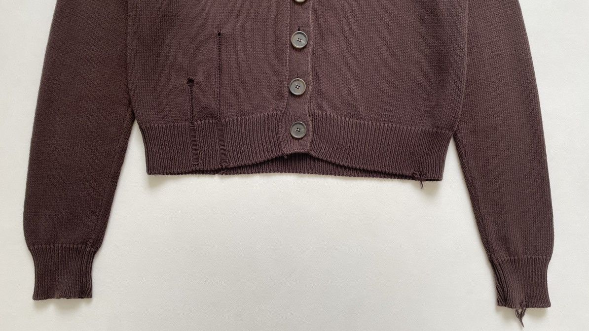 Maison Margiela S/S 22 Destroyed Knit Cotton Cardigan Size S / US 4 / IT 40 - 12 Thumbnail