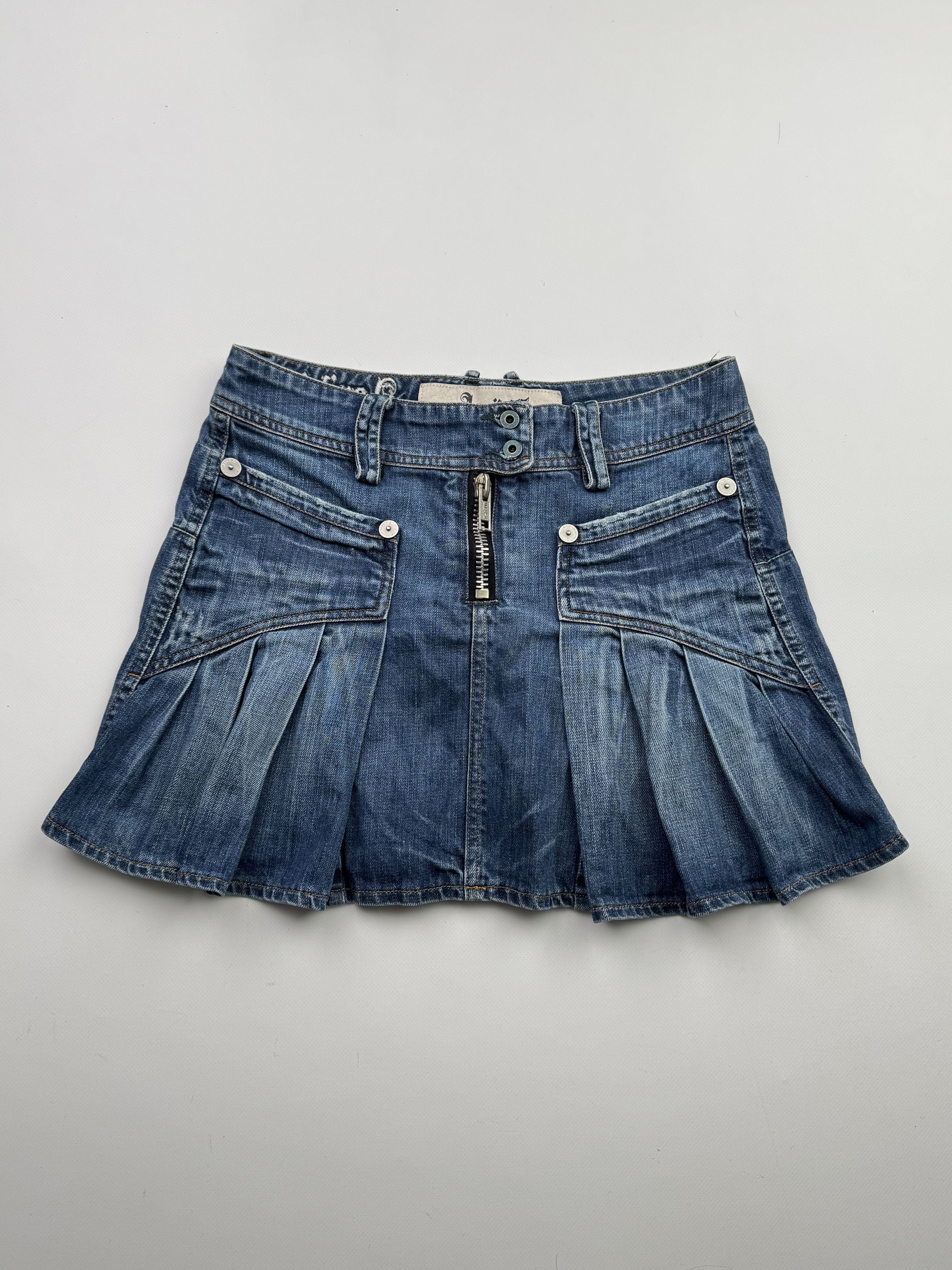 Vintage Vintage Mini Skirt B345(V464) Size 28" / US 6 / IT 42 - 1 Thumbnail