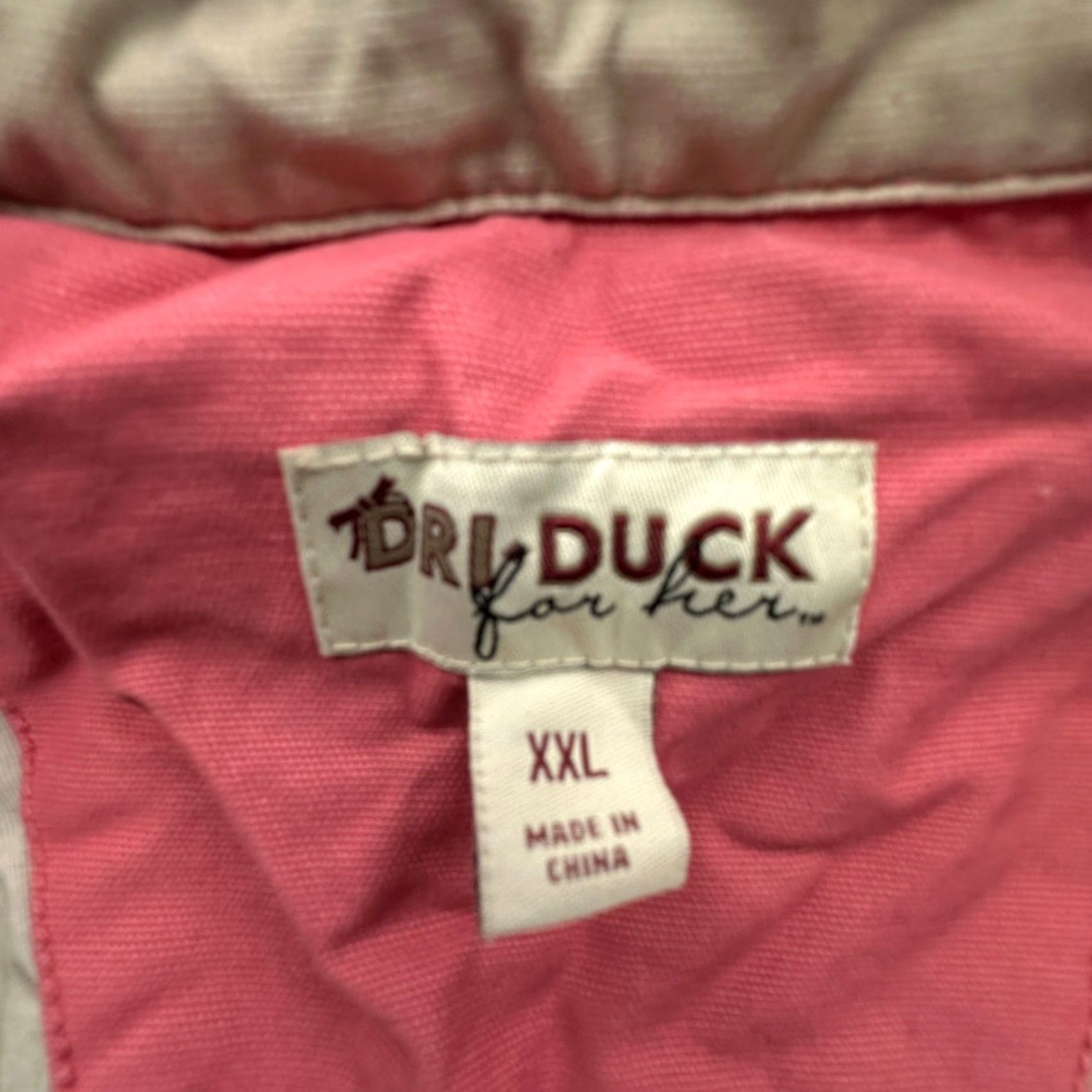 Pinko Dri Duck For Her Pink Canvas Work Jacket Womens XXL Pink Full Zip Pockets Jacket Size XXL / US 16-18 / IT 52-54 - 2 Thumbnail