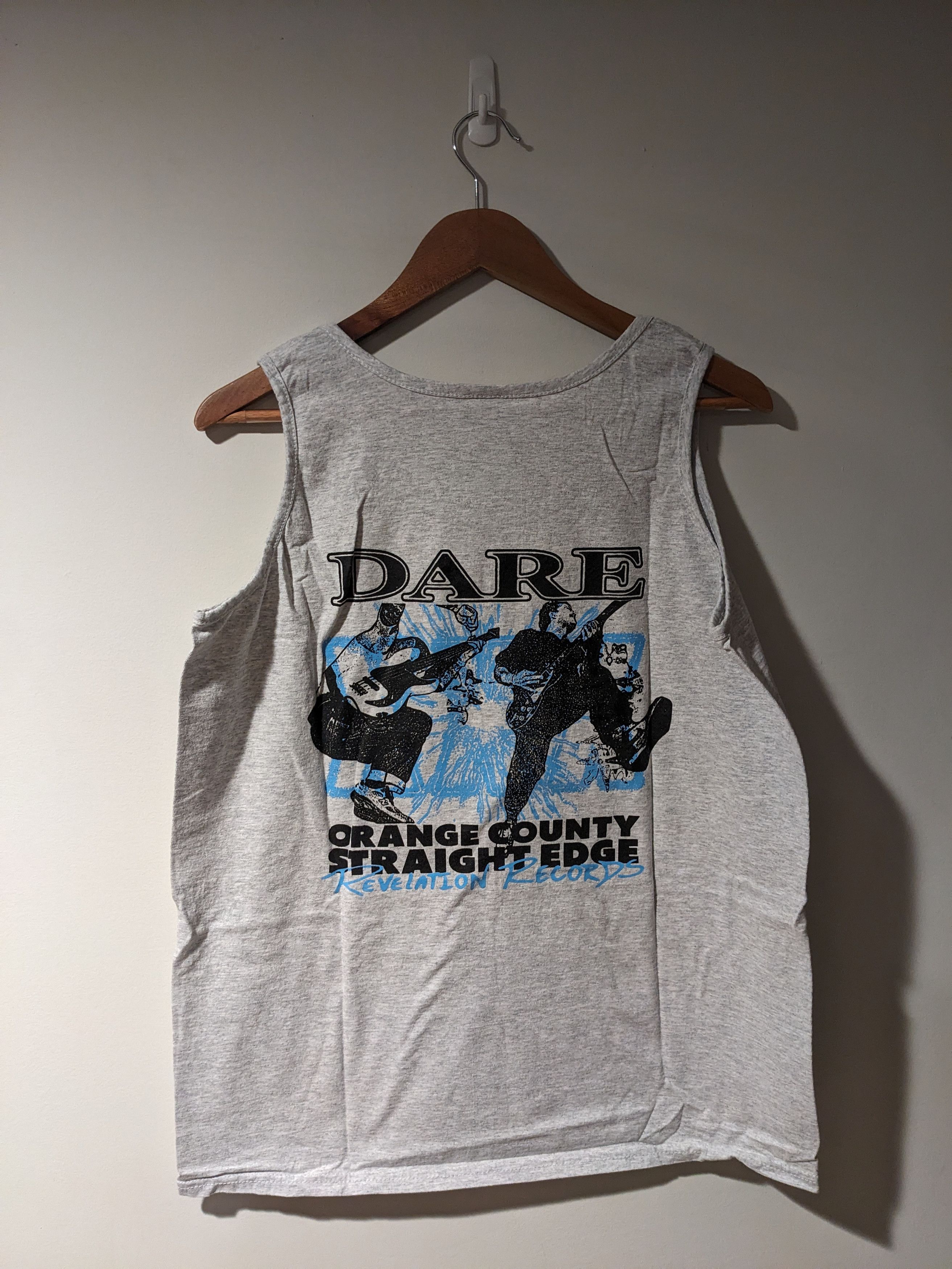 Band Tees × Fruit Of The Loom Dare Orange County Straight Edge Revelation Record Tank Top Size US XL / EU 56 / 4 - 1 Thumbnail